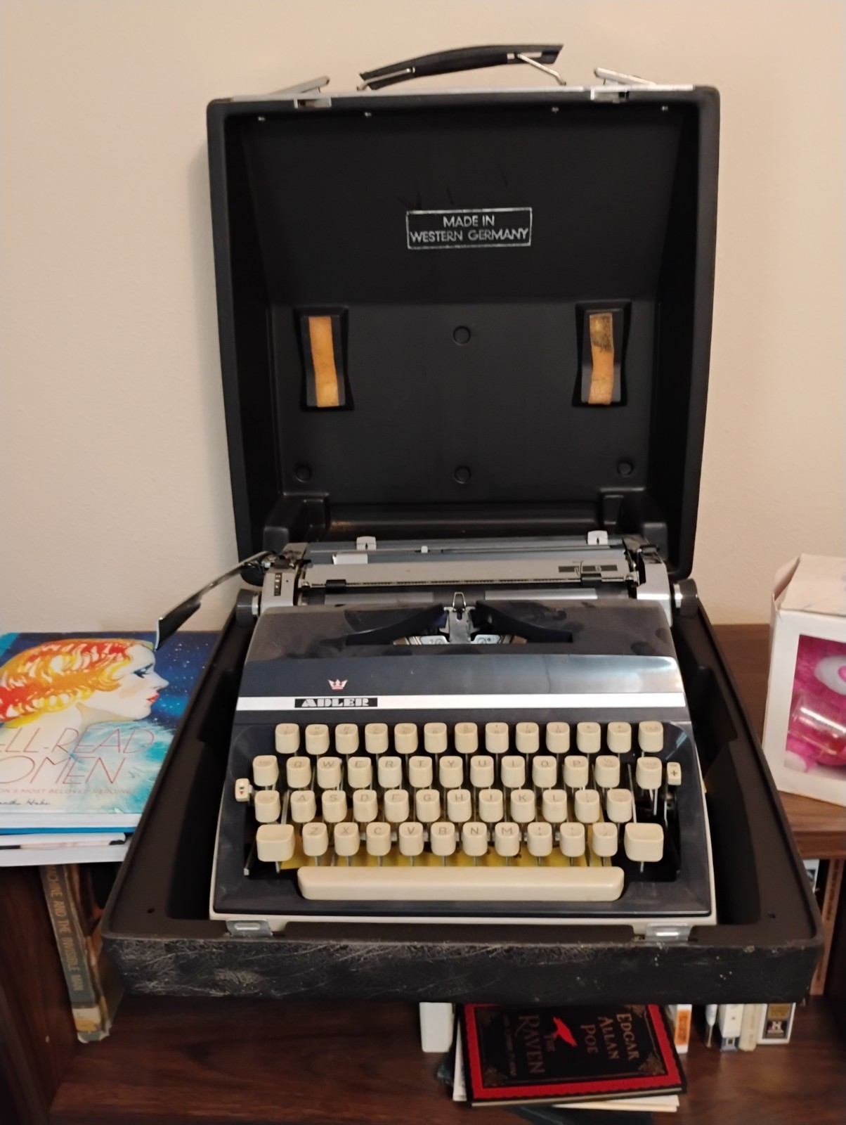 Adler Manual Typewriter with Carrying Case, Made in Western Germany