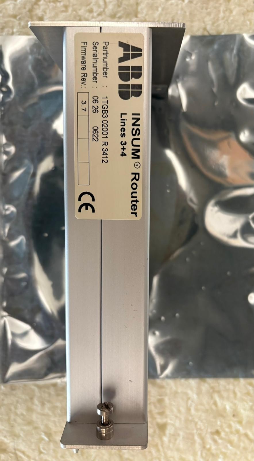 ABB INSUM Router Lines 3+4 1TGB302001R3412 Industrial Communication Module