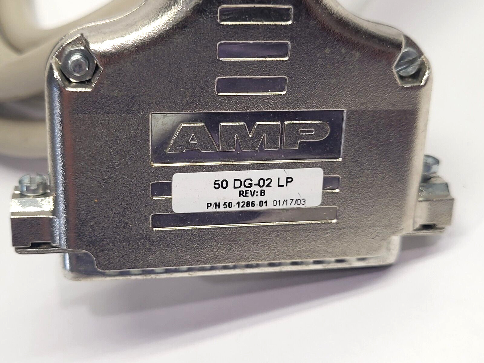 AMP 50-1286-01 Connector Cordset 1m 50-Pin Type-D 50 DG-02 LP Rev. B