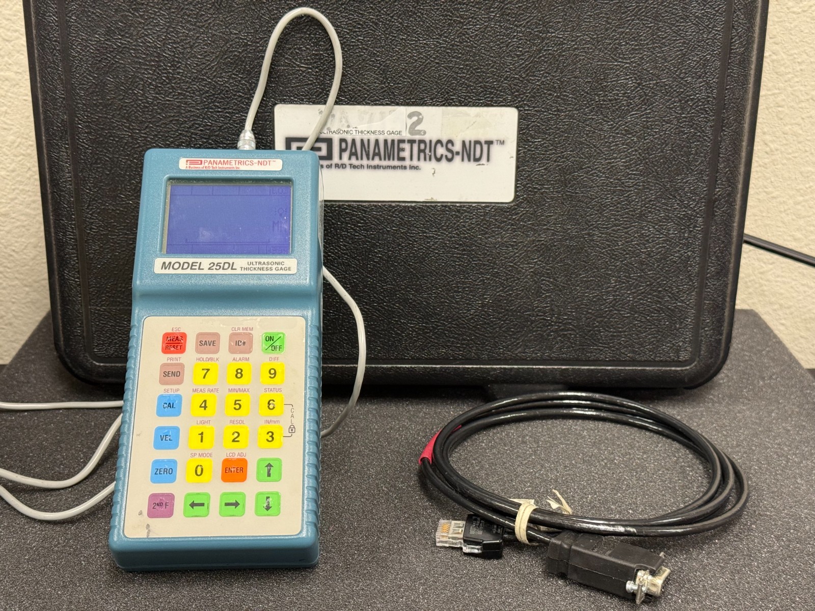 Panametrics Model 25DL Ultrasonic Thickness Gage Kit