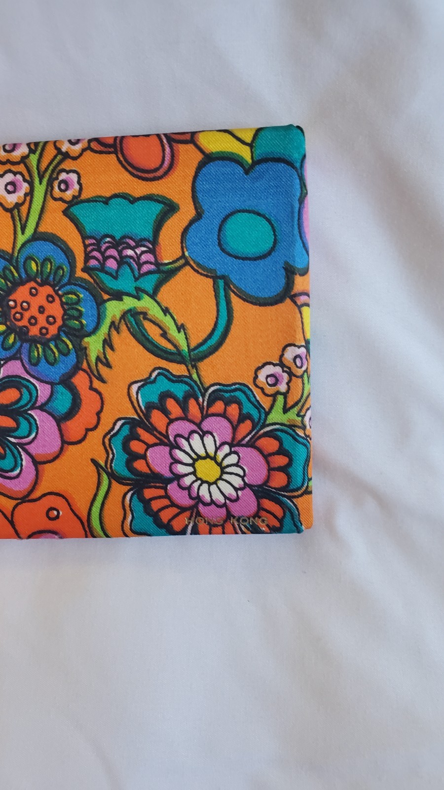 Flower Power Vintage 1970’s Autograph Book Satin Cover Flowers Hong Kong Unique