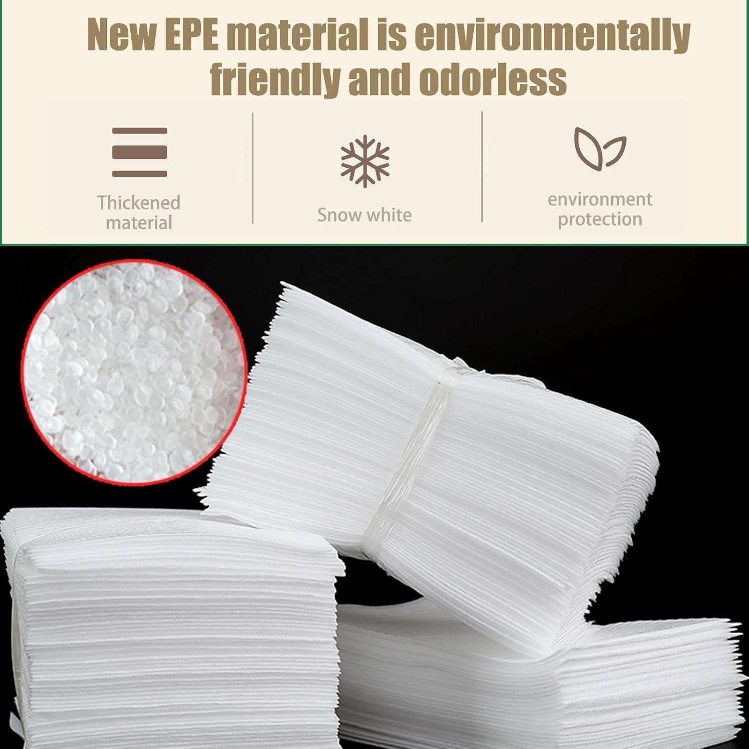 Versatile 8» x 10» Cushion Foam Pouches – 100 Count for Safe Packing of Dishes