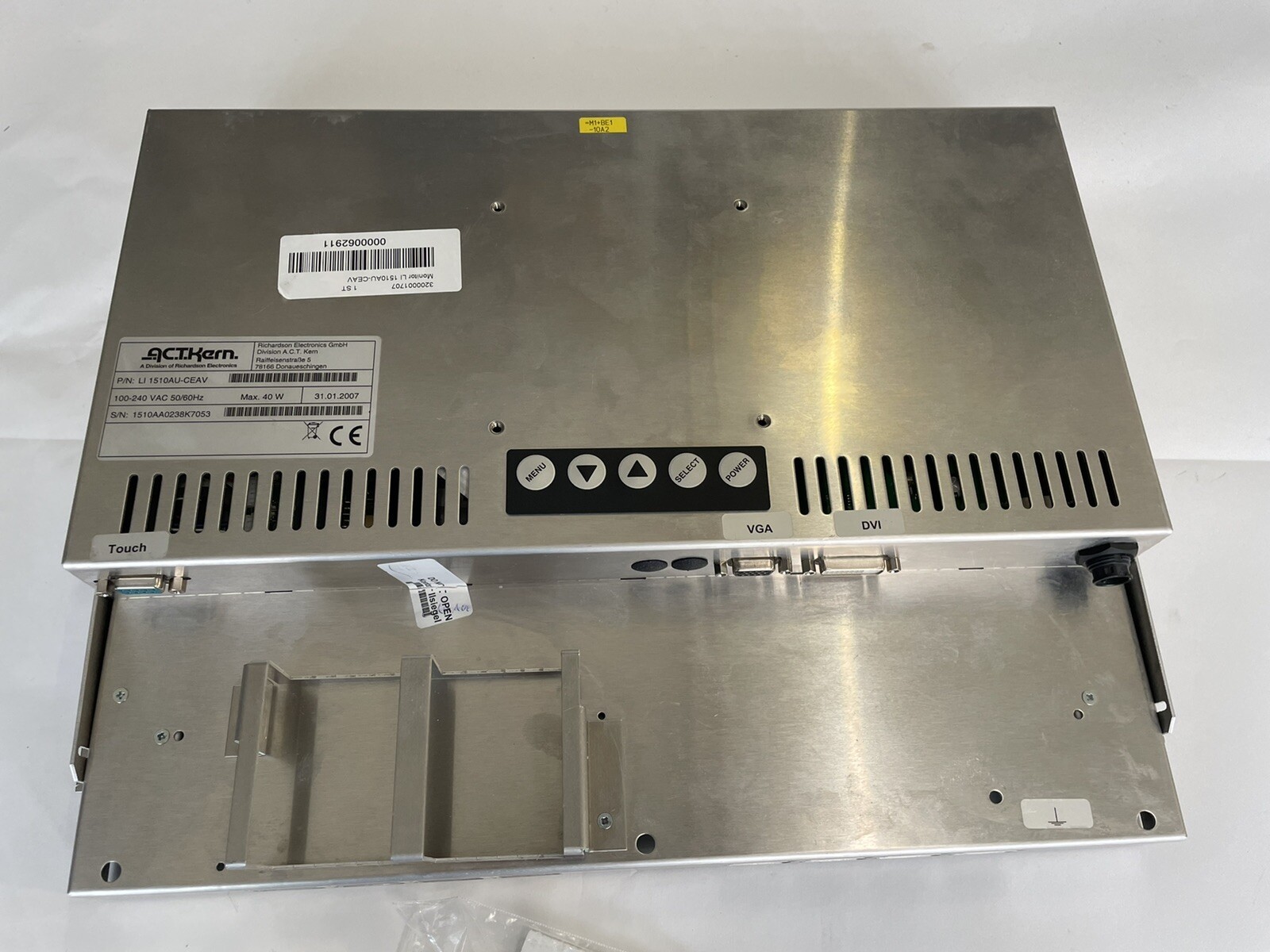 ACT KERN 15″ industrial touch monitor without front panel LI 1510-AU-CEAV