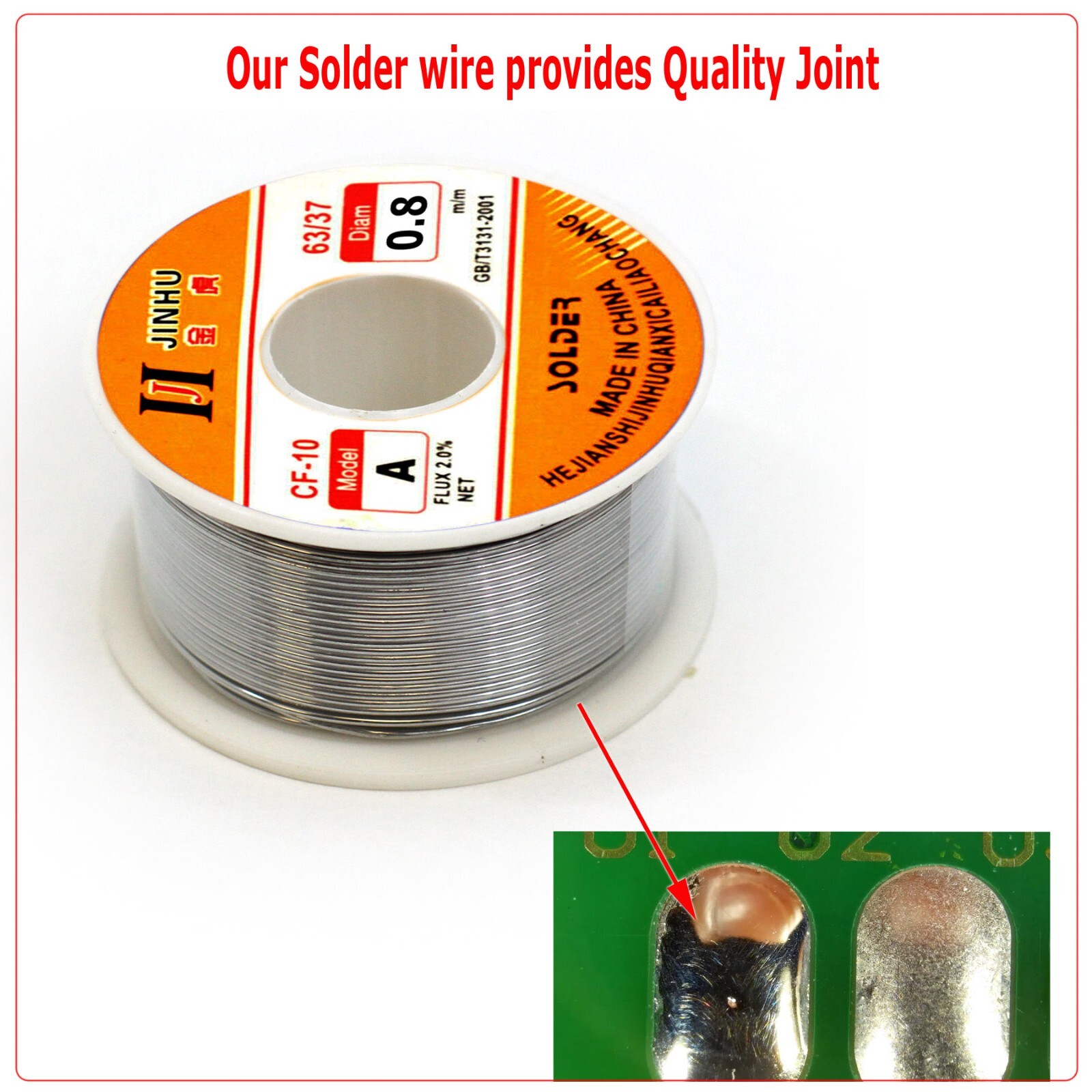 100 Gram 63-37 Tin Rosin Core Solder Wire Electrical Soldering Sn60 Flux 0.8mm