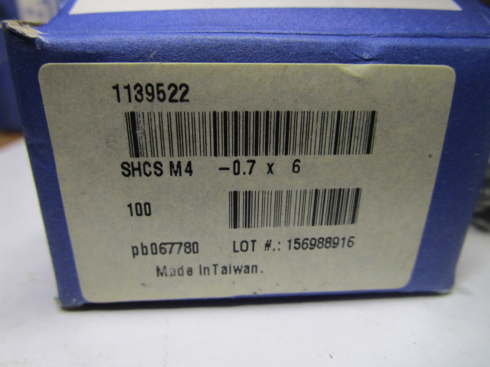 M4-0.7 x 6mm L 3mm Hex 12.9 Bl Oxide Alloy Steel Socket Head Cap Screw QTY 100