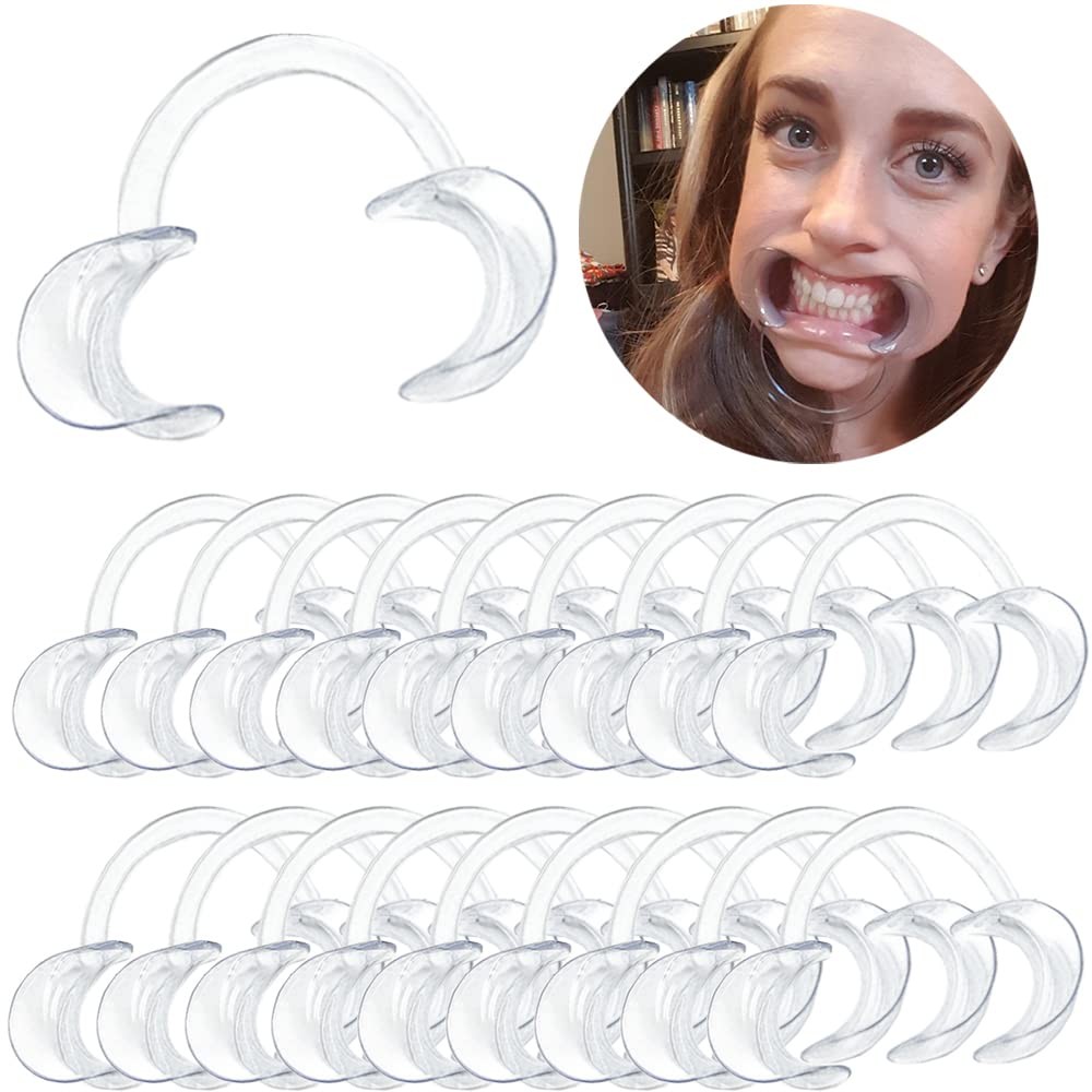 30-Pack Dental Cheek Retractor, Professional Autoclavable Mouth Opener Retractor