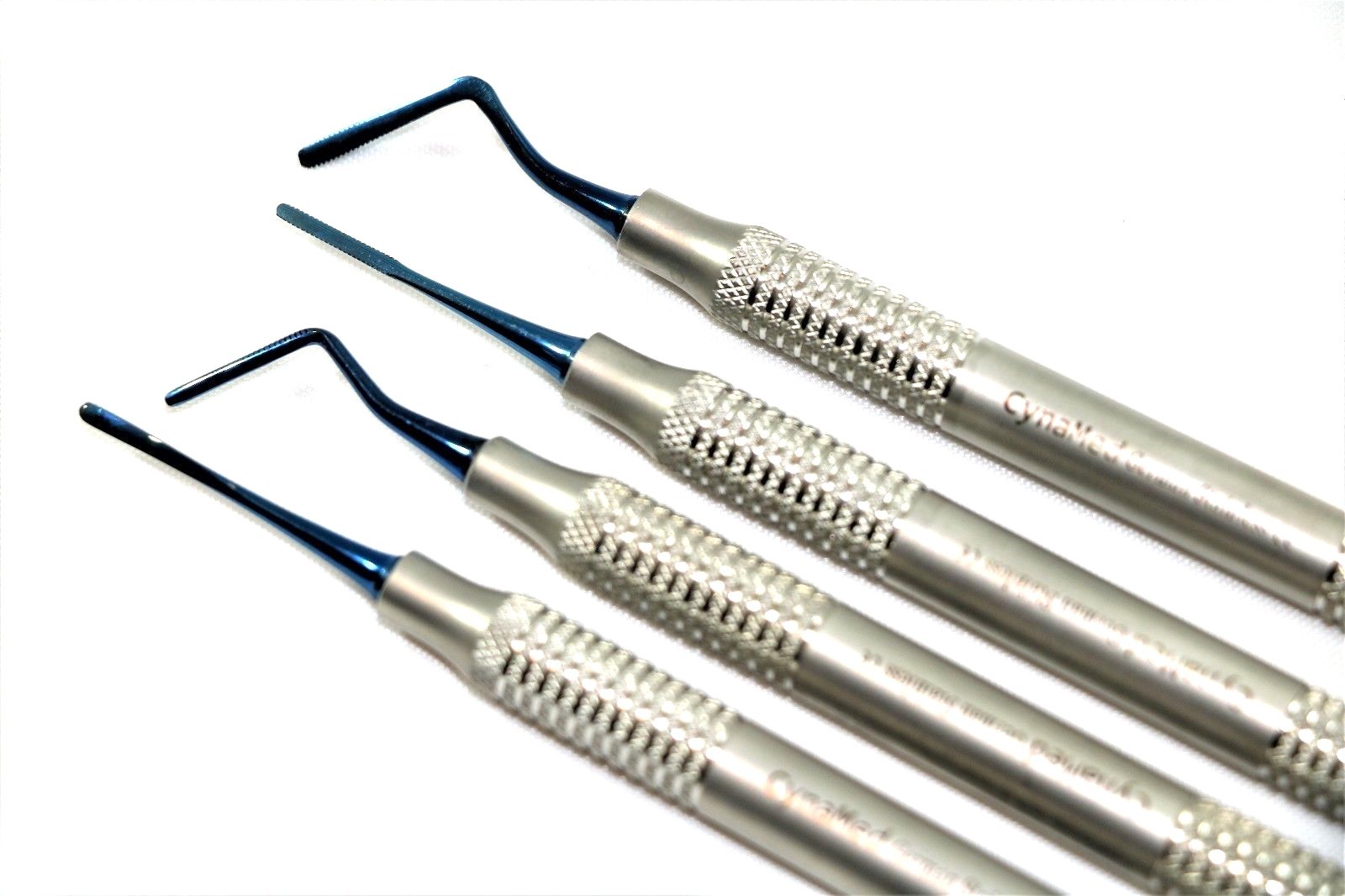 GERMAN Dental Composite Filling Instrument 4pc Set Precise Blue Tip Light Weight