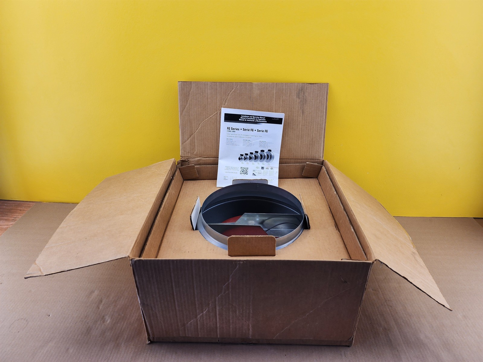 NEW Fantech 40413 FG12XL Inline 12″ Centrifugal Duct Fan, 120V, 940 cfm