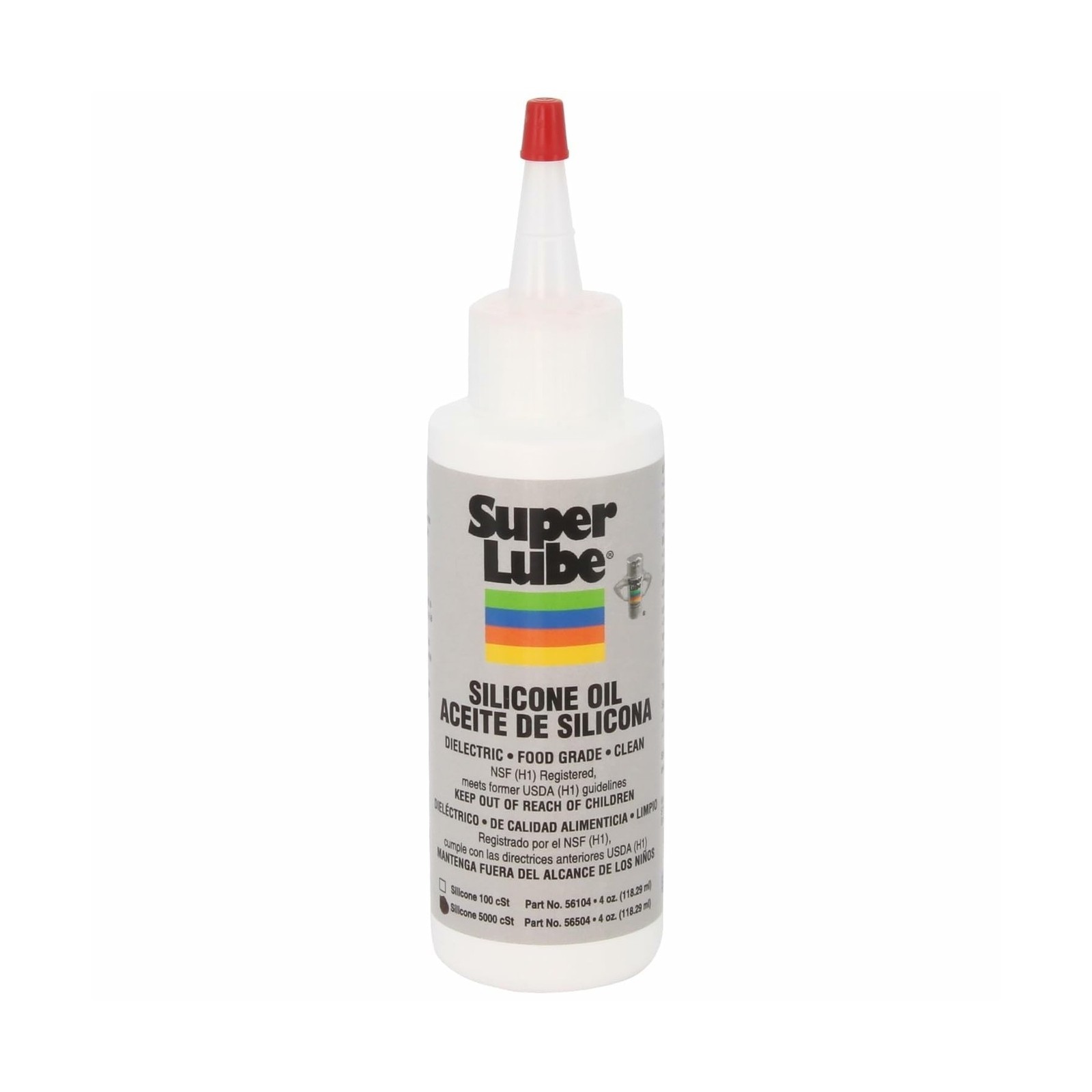 Super Lube Silicone Oil High & Low Temp CST (Clear, 4oz Bottle) | NSF Certifi…