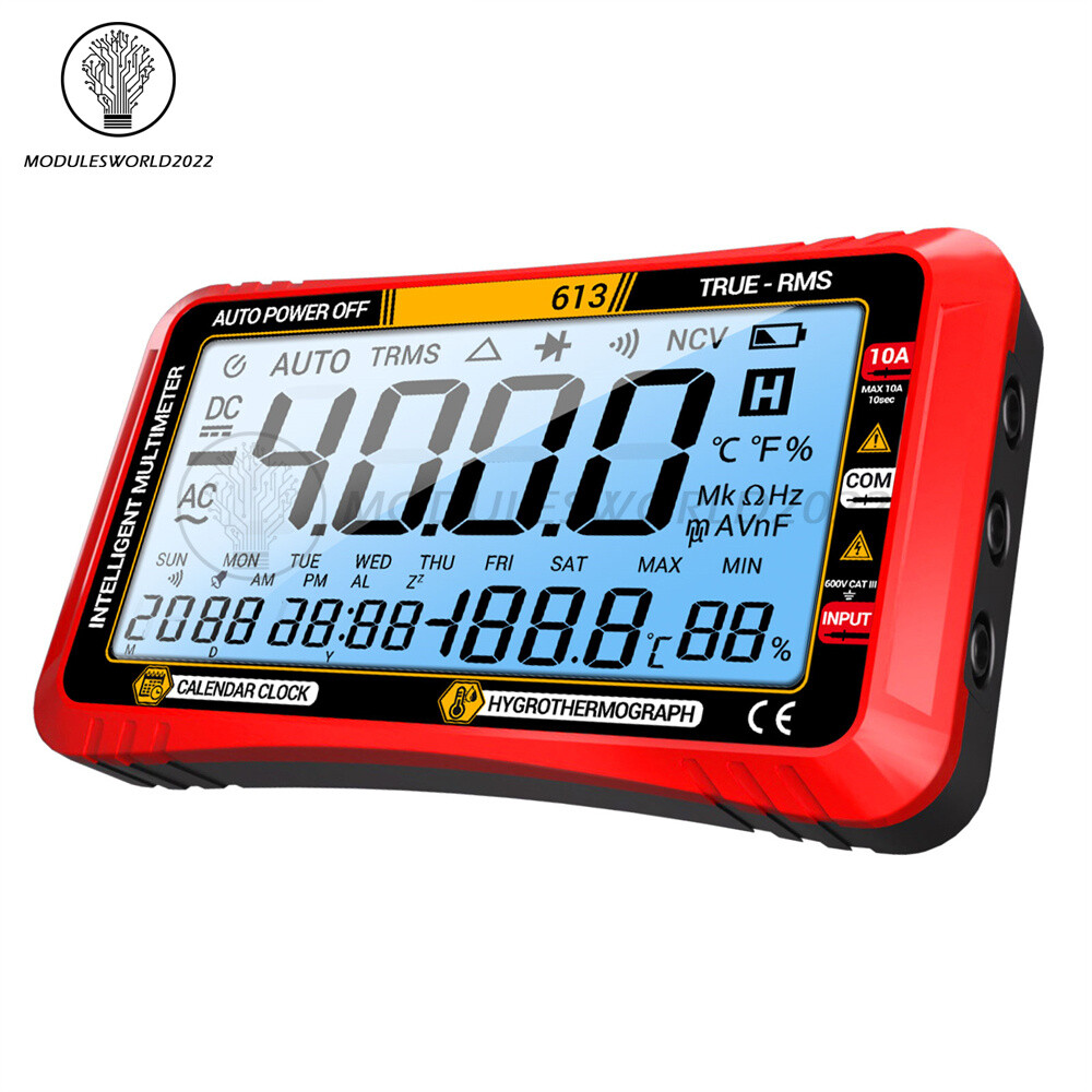 ANENG 612/613 Intelligent Digital Multimeter Calendar/ Thermohygrometer 3-in-1