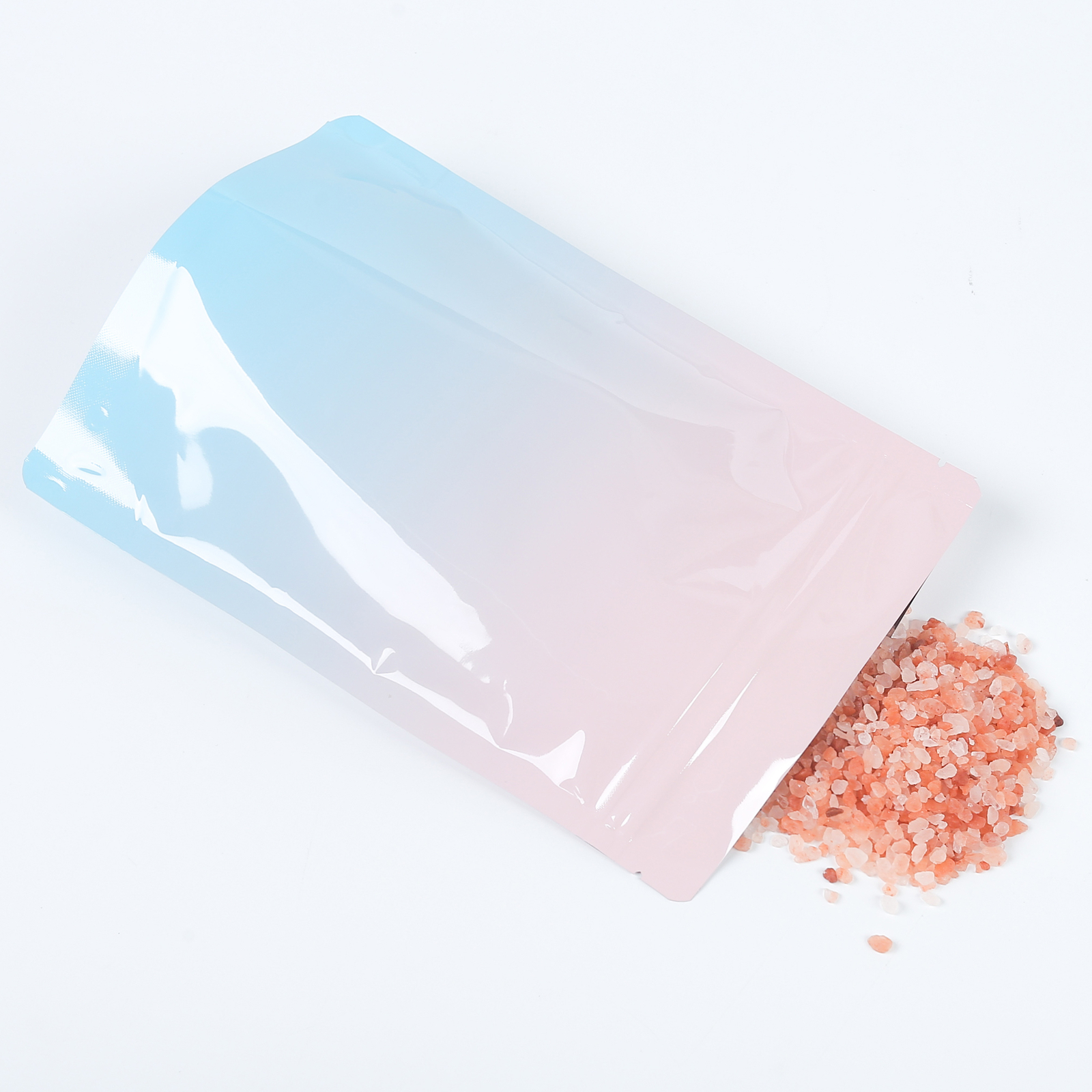 100 Pink Mylar Packaging Bags Empty Blue Foil Pouches Gradient Stand Up Pouch