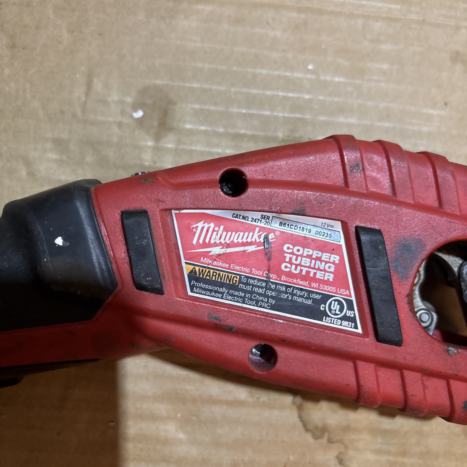 Milwaukee M12 2471-20 Cordless Copper Tubing Cutter works Read Desc