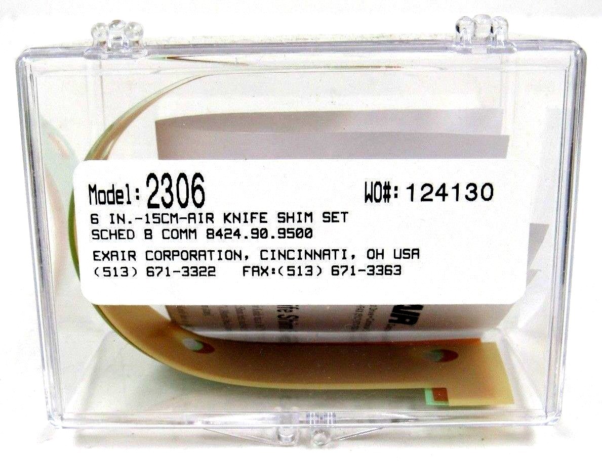 NEW LOT OF 4 EXAIR 2306 AIR KNIFE SHIM SET 6IN 15CM