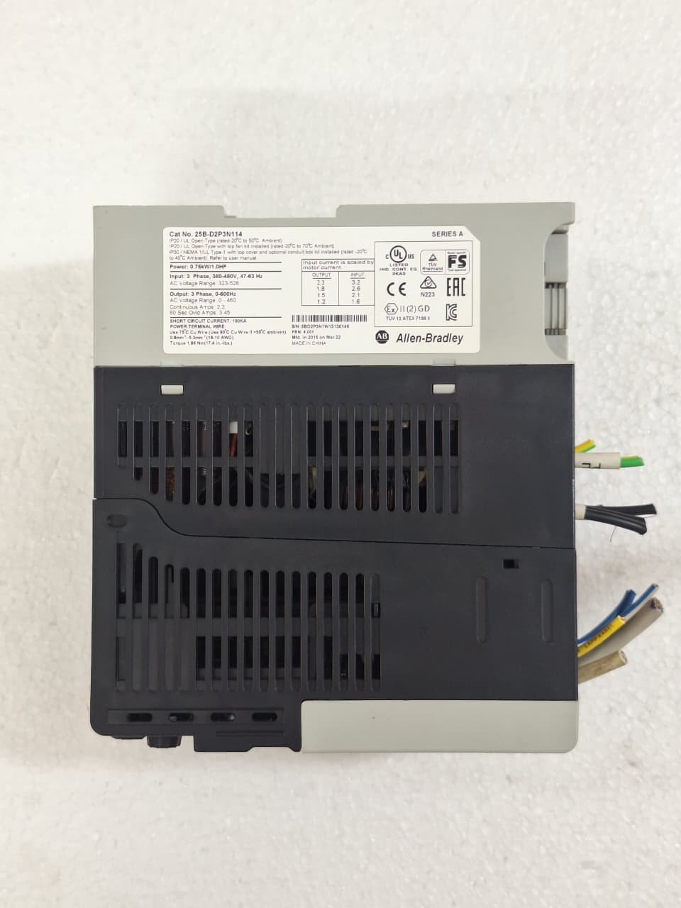 ALLEN BRADLEY | POWERFLEX 525 | 25B-D2P3N114 | AC DRIVE | TESTED OKAY, FASTSHIP