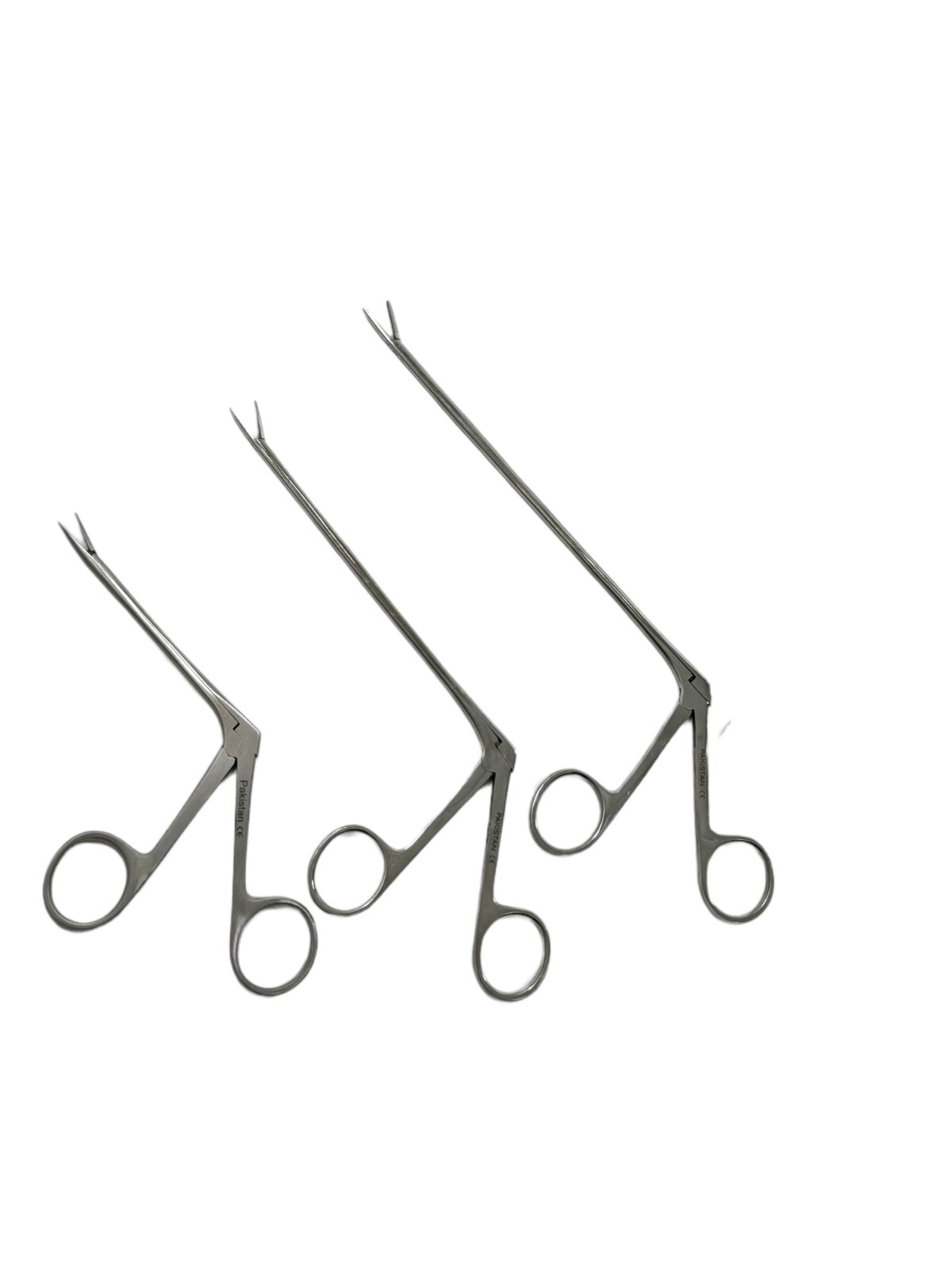 3 Pack – Alligator Forceps With Serrated Tips Micro 3.5″ + 5.5″ + 6.5″
