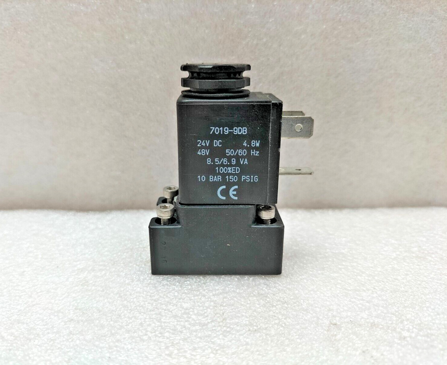 7019-9DB SOLENOID VALVE – 10 BAR, 24 VDC, 4.8W, 48V, 50/60 Hz