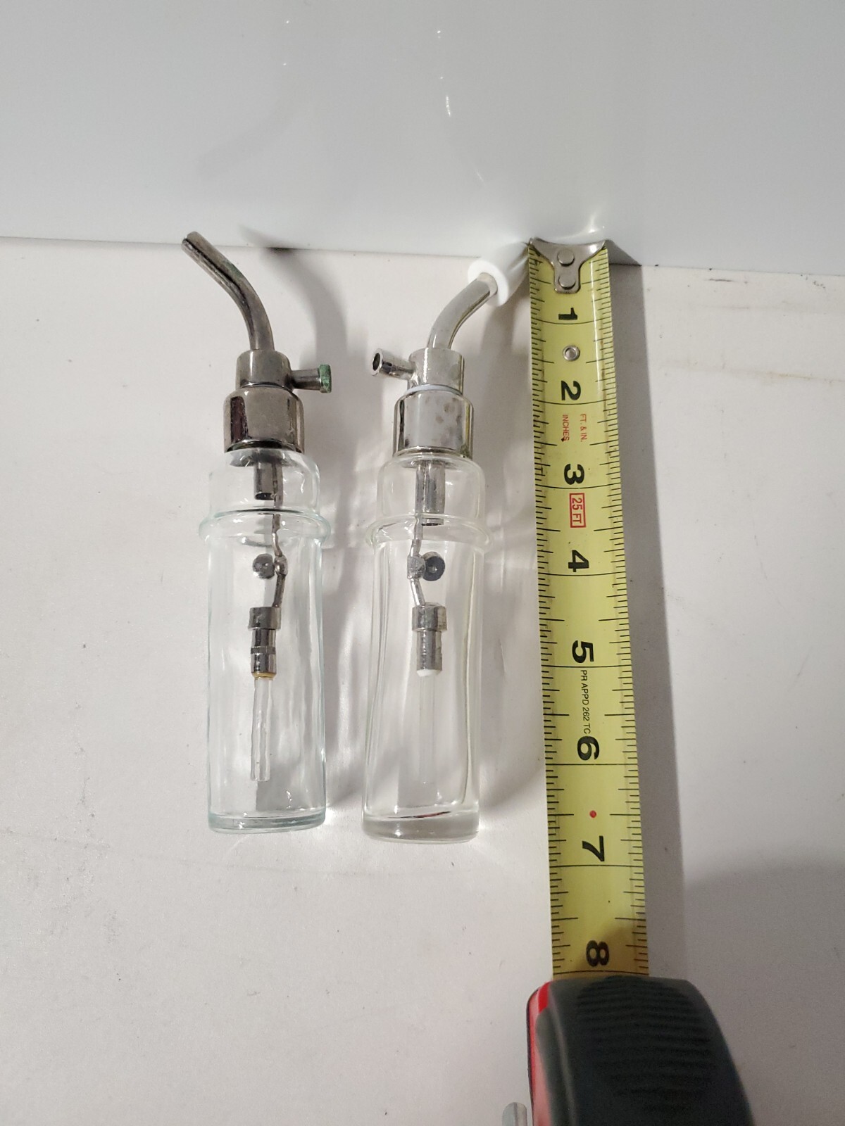 (2) Glass Nasal Atomiser Nose ( unknown brand ) as shown
