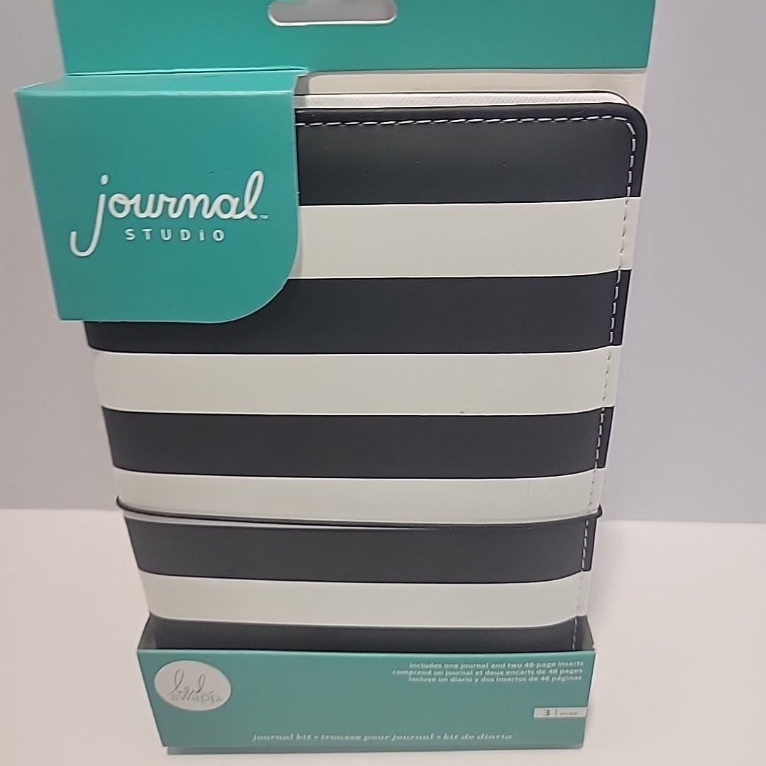 Journal Studio Journal Kit Black And White Stripe Zebra Diary Swapp