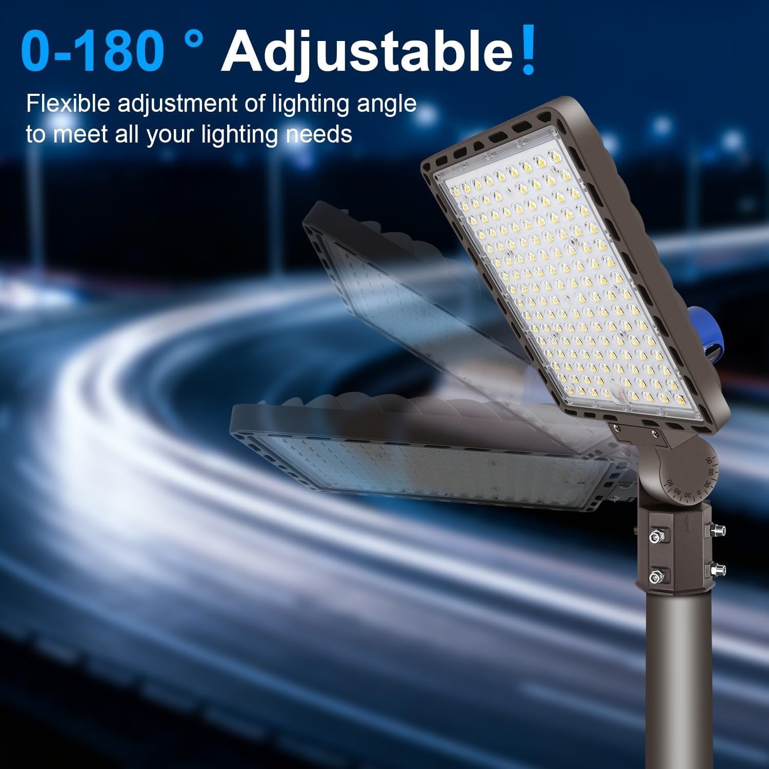 350W LED Parking Lot Light 52500LM Dusk to Dawn LED Shoebox Light 110-277V