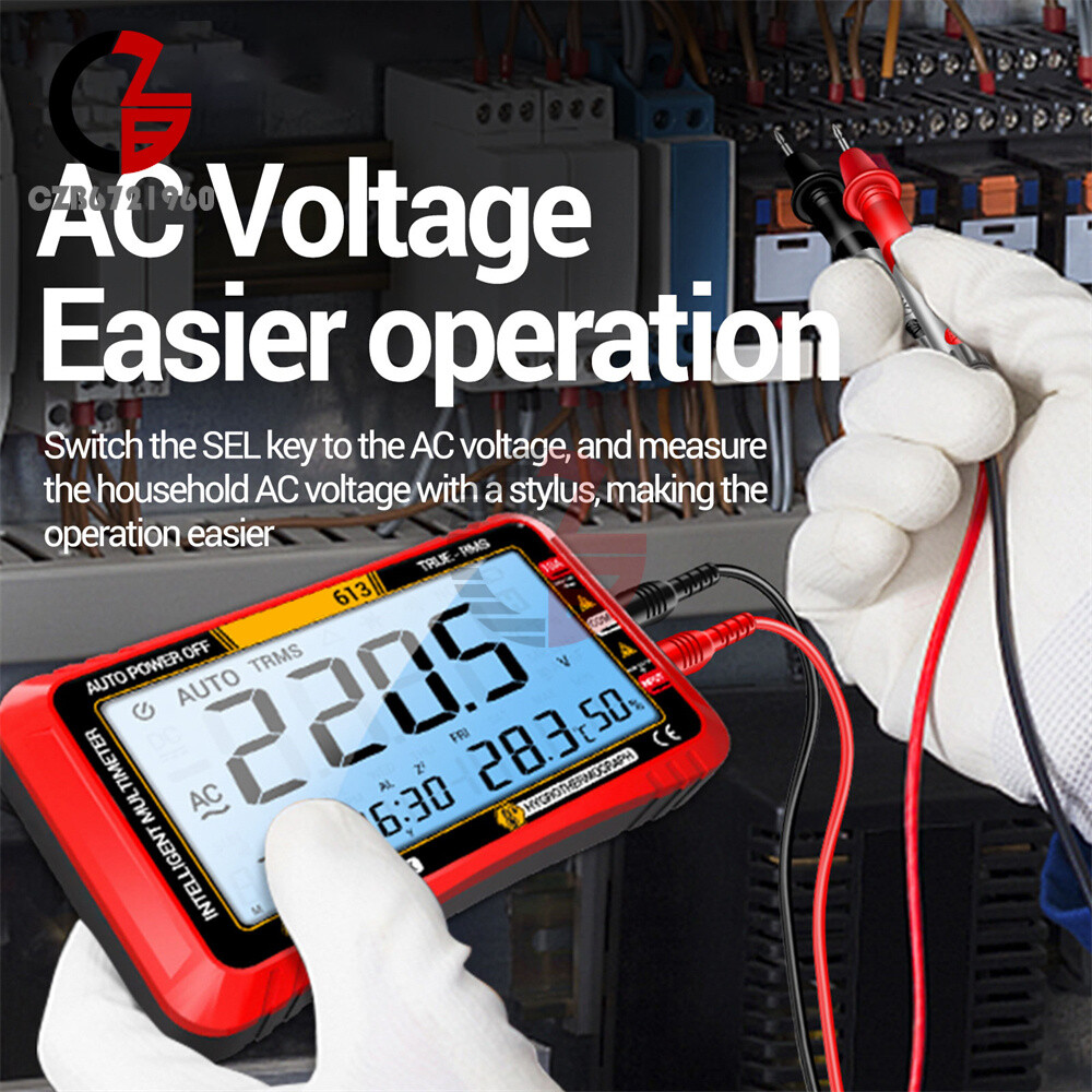 ANENG Digital Multimeter 3-in-1 Calendar/ Thermohygrometer /Multimeter AC/DC Hz