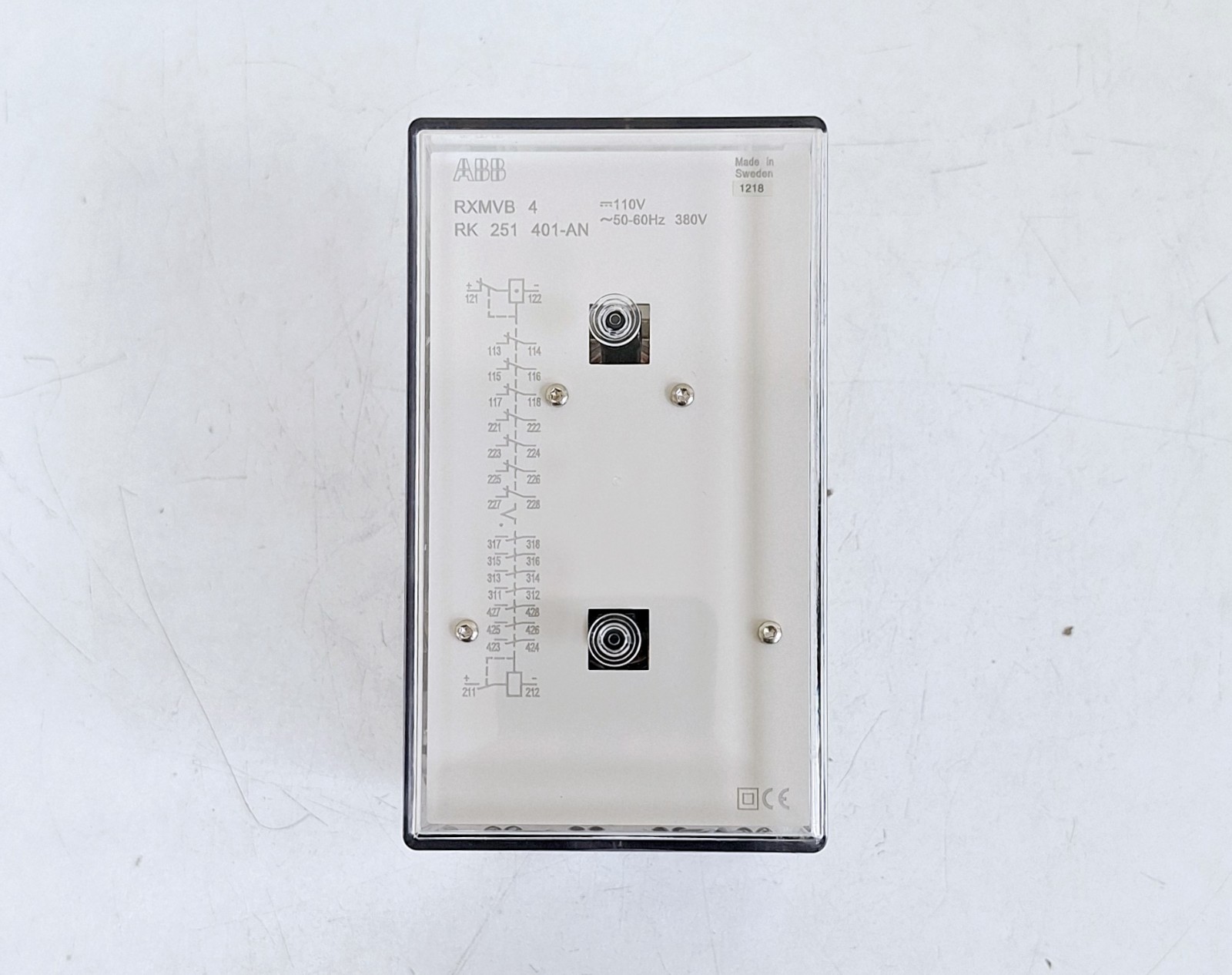 ABB RXMVB 4 / RK 251 401-AN Bistable Relay 110VAC 50-60Hz 380V