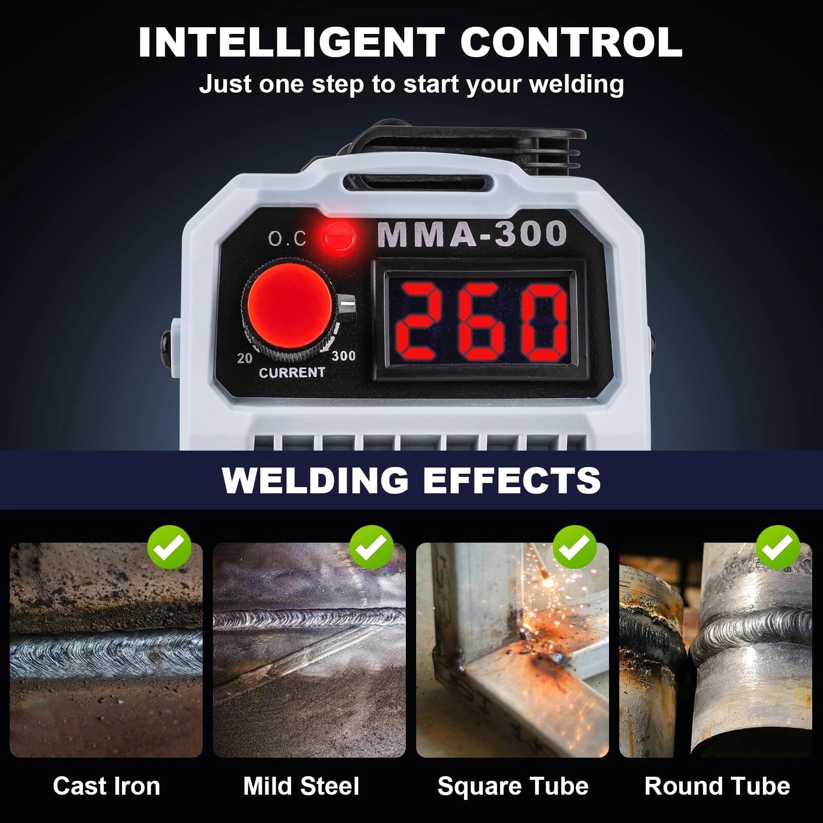 BetyBedy Stick Welder, Portable Mini Welding Machine, 110V MMA-300Amp Welder Mac