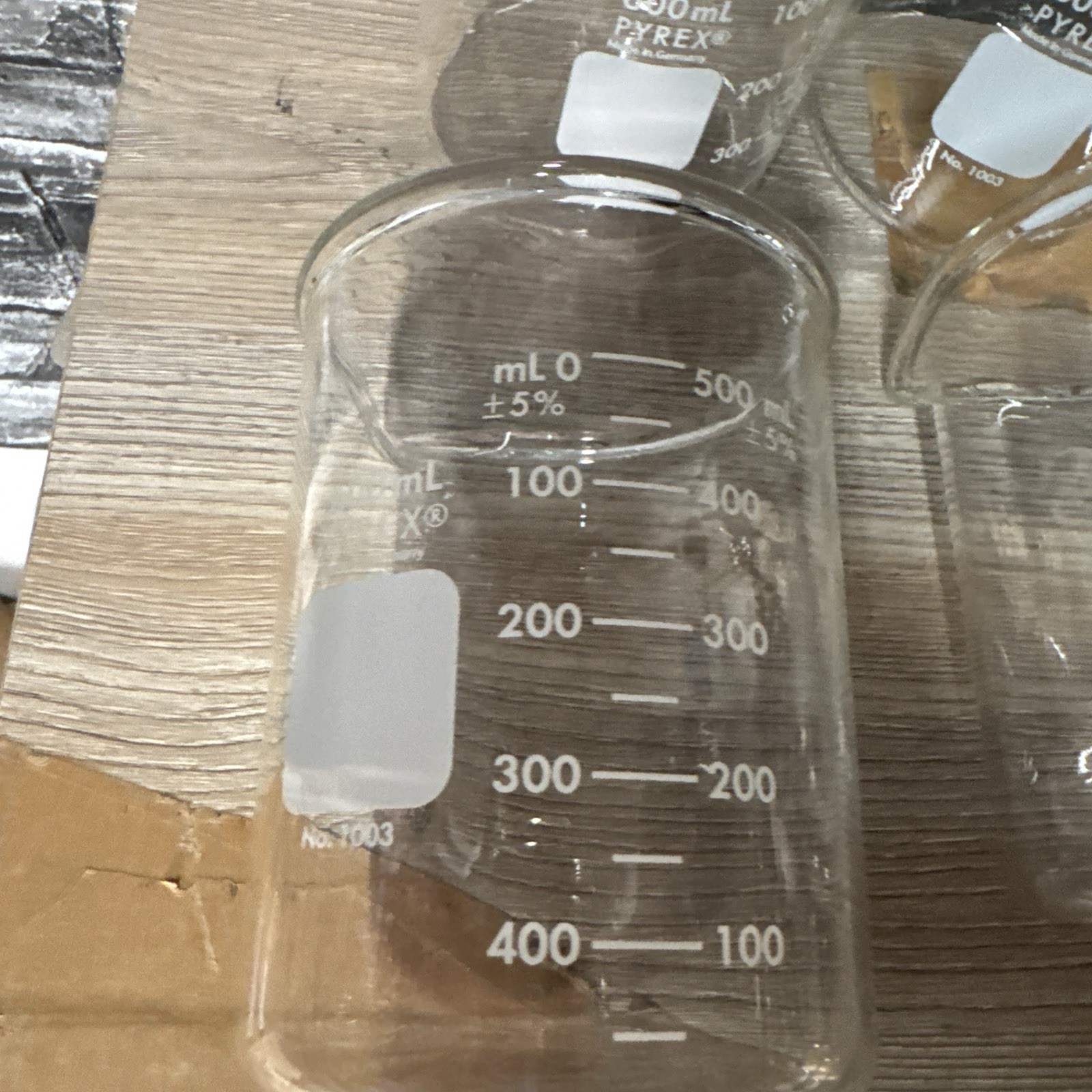 1003-600 Pyrex Heavy-Duty Beakers, 600mL QTY: 6