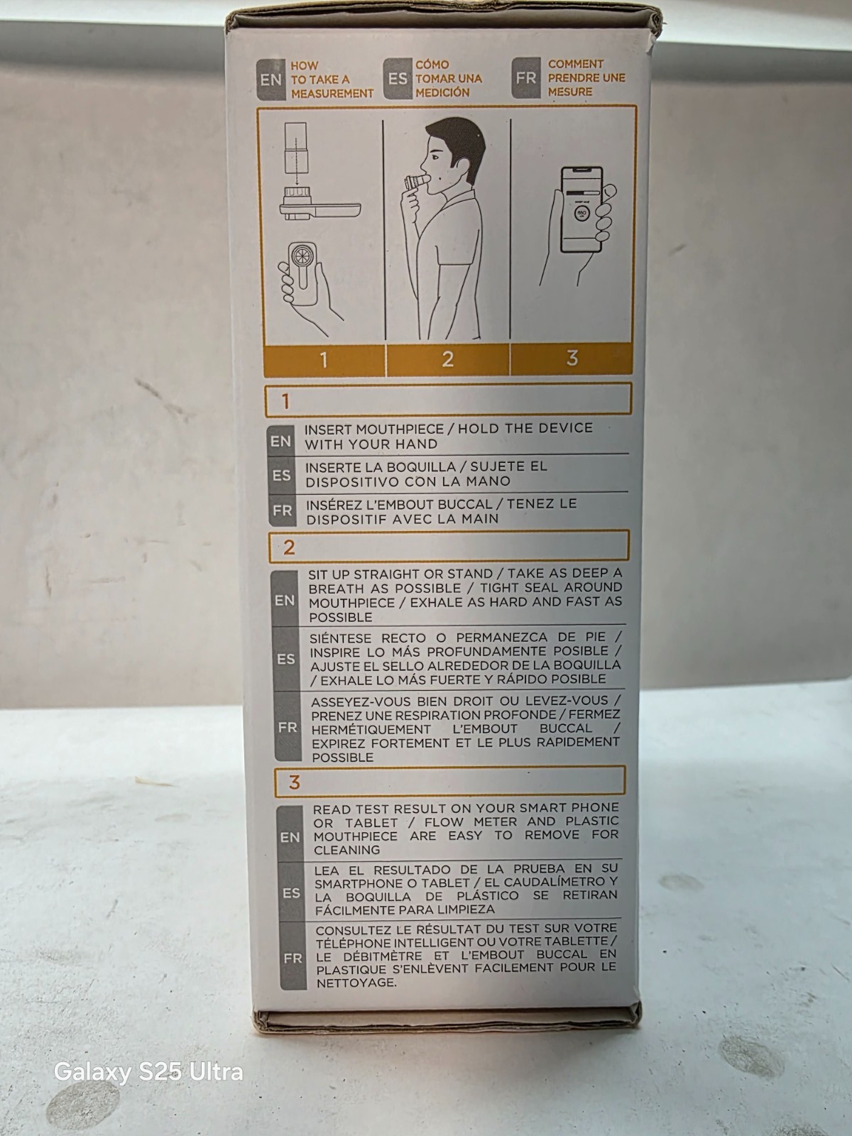 MIR Smart ONE Pocket Spirometer for Peak Flow & FEV1 Monitoring Sealed