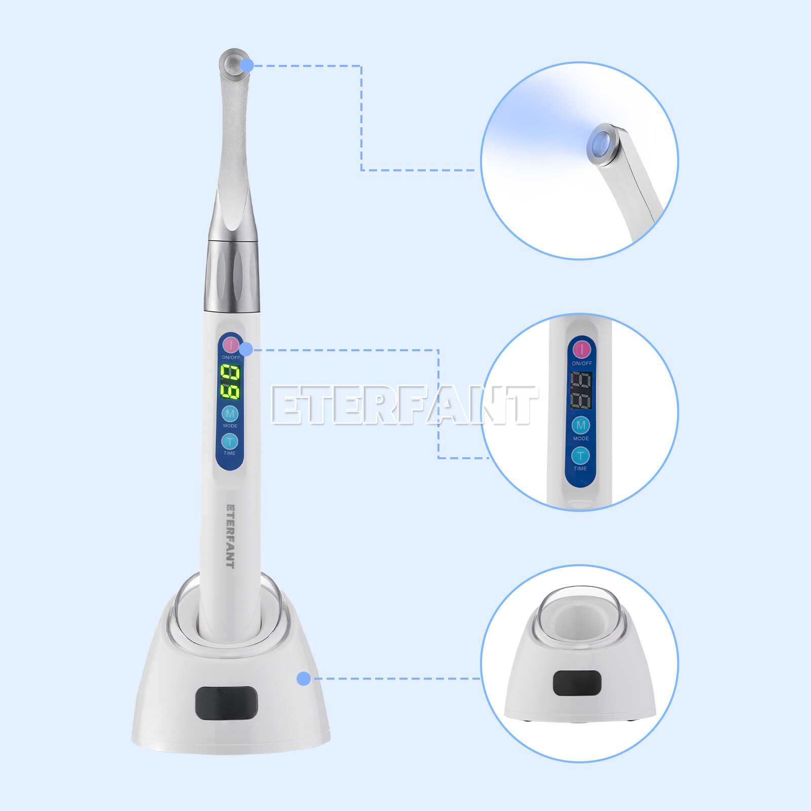 Dental Original Woodpecker Style ILED Wireless Curing Light Lamp 1 Sec Cure