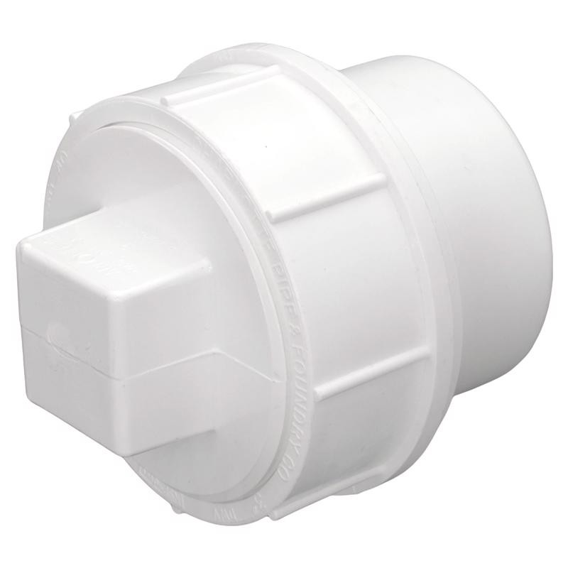 Charlotte Pipe PVC01105X0600 DWV Schedule 30 PVC Clean-Out Plug 3 Dia. in.