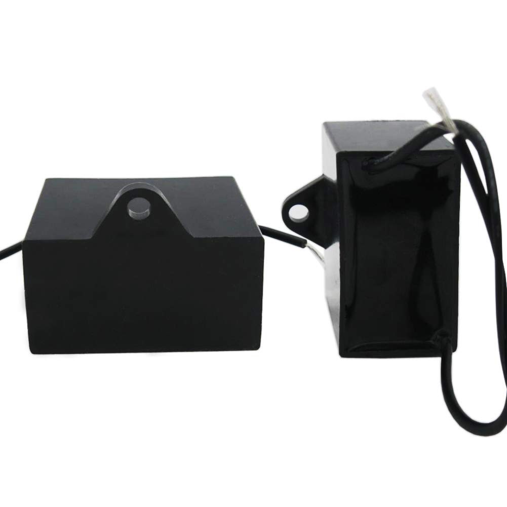 2Pcs 450V AC 50/60Hz Run Capacitor 2-Wire Metallized Polypropylene Film Capac…