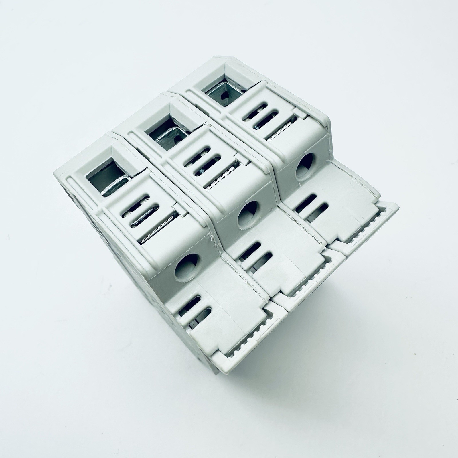Bussmann CHCC3DIU Modular Fuse Holder, CC UL Class, 3 Poles, 0 to 30A Amp, 600V