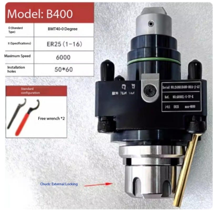 90°/0° Tool Holder Turning-Milling Composite Universal Power Head Tower BMT40