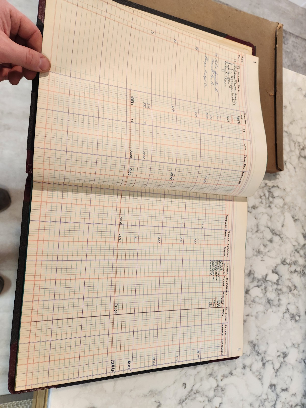 Vintage Boorum & Pease Record Rule Account Book Size 11”x14” 23-150 16-R