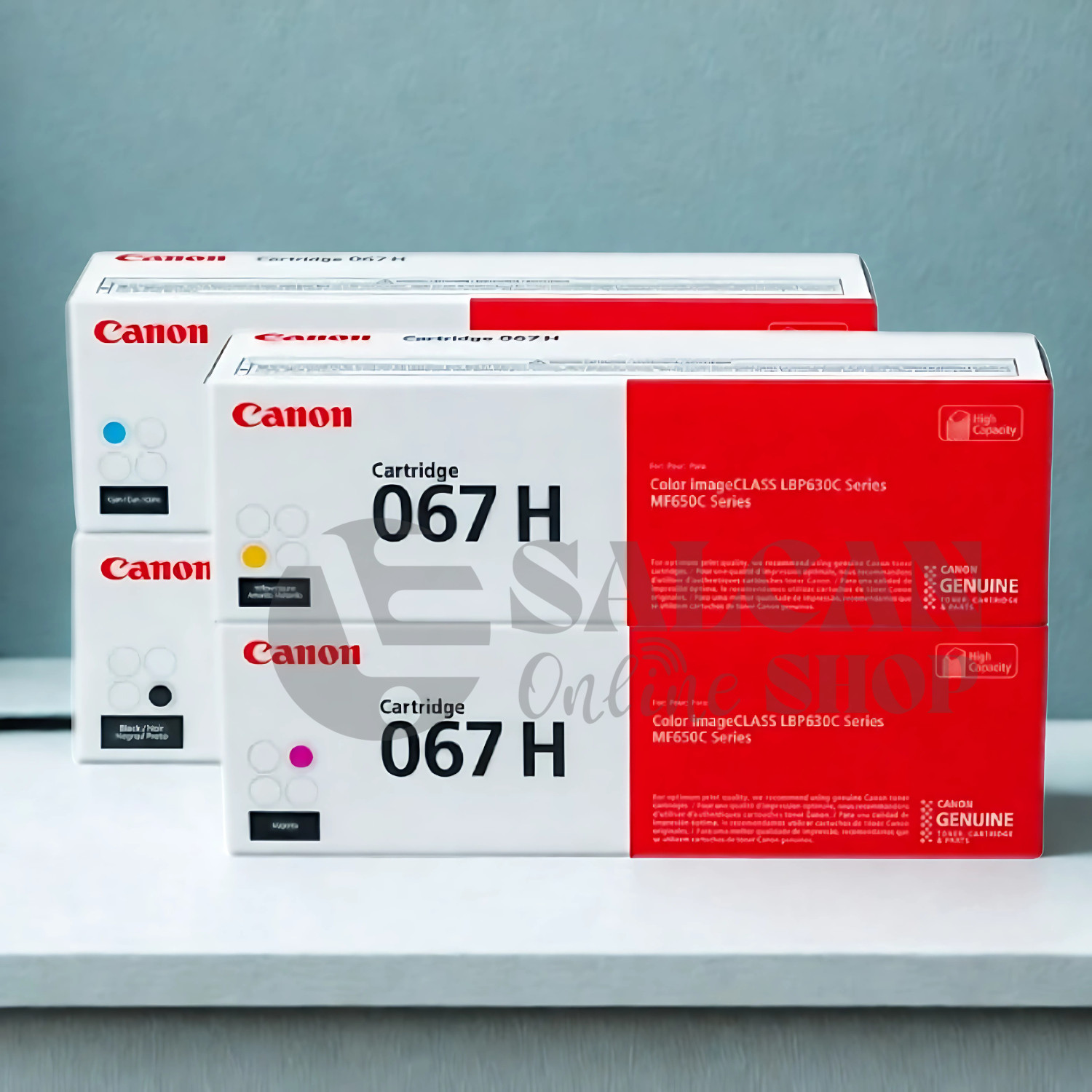 Canon 067H High-Yield Toner 4 Color Set –Works with LBP633Cdw MF653Cdw MF654Cdw