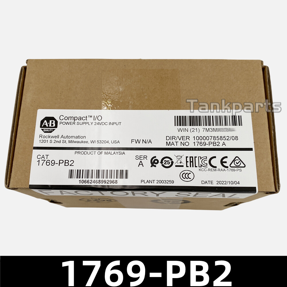 1769-PB2 Allen-Bradley CompactLogix DC 2A/0.8A Power Supply 1769PB2 New Sealed