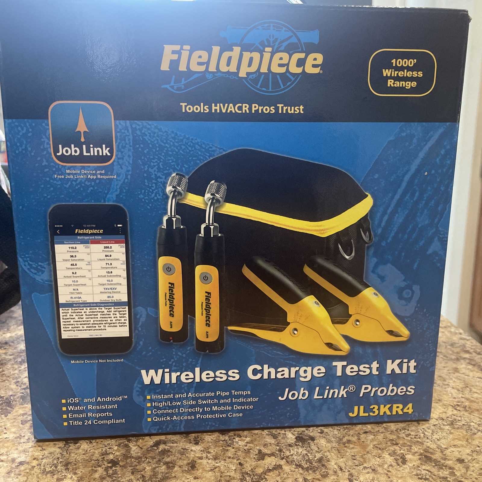 Fieldpiece Job Link Probes Wireless Charge Test Kit – JL3KR4
