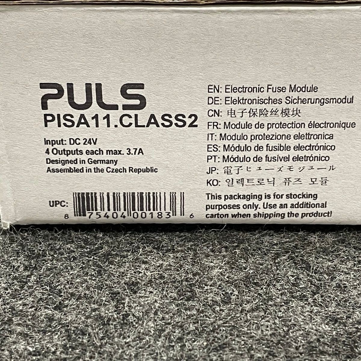 PULS PISA11.CLASS2 Protection Module 24V 15A 100W, Black