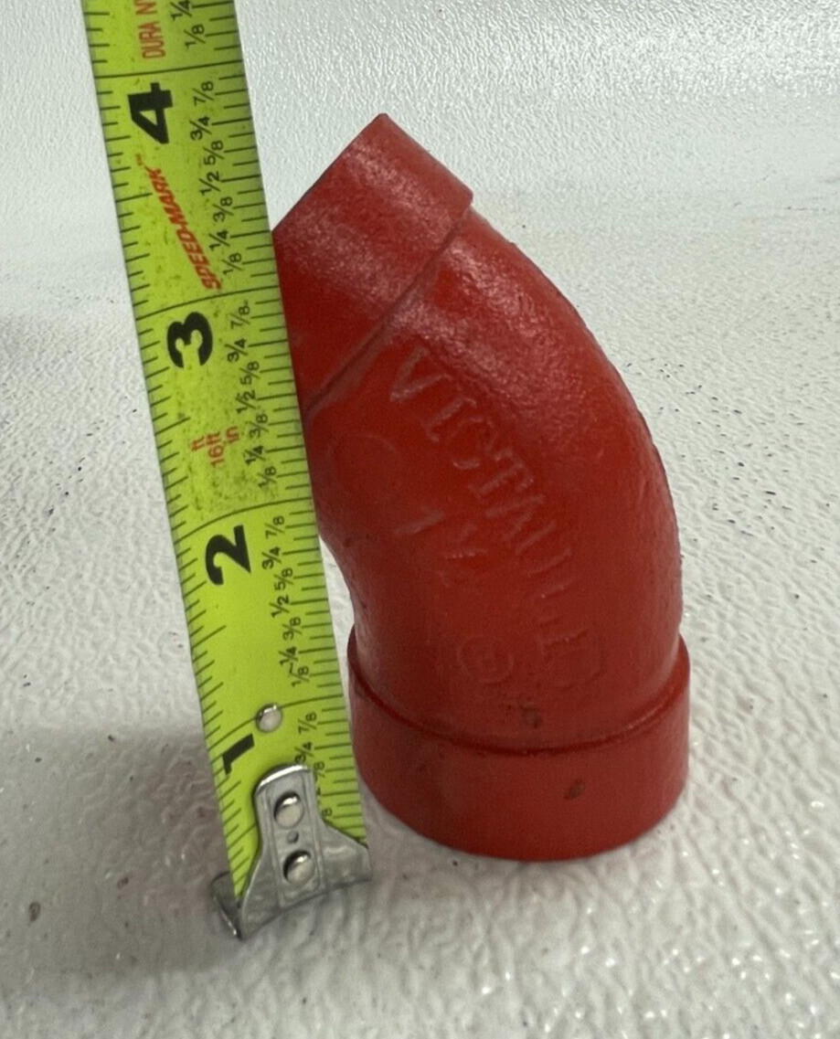 1-1/2″ 45° Elbow Grooved End IPS Pipe Fitting Fits Steel Pipe Size (1.90″ OD)