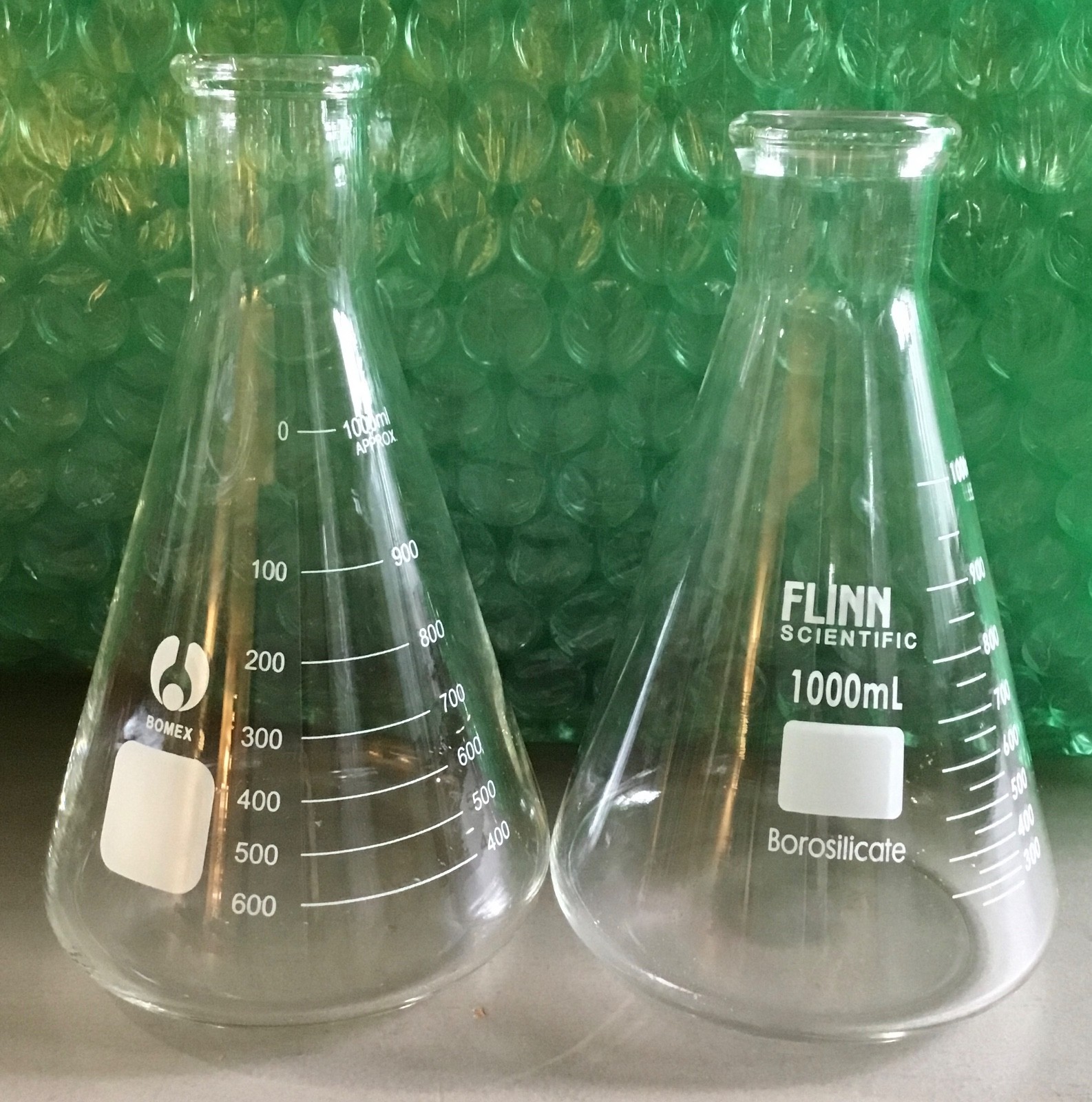 2000ml Erlenmeyer FLASK, OR TWO Smaller 1000mL Containers, Flask or Beaker