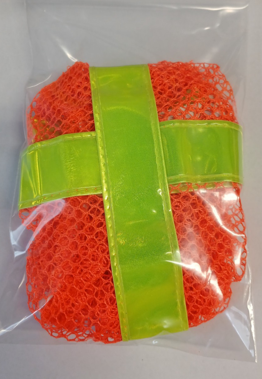 OCCUNOMIX V896-RO Hard Hat Cover,Polyester Mesh,Orange