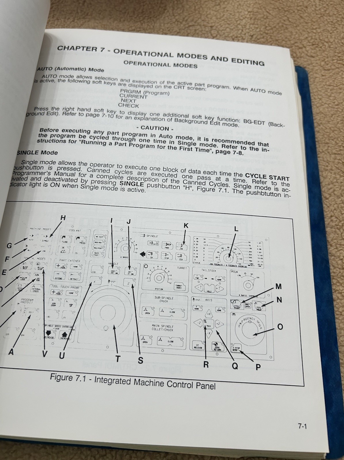 Hardinge Conquest 42 CNC Chucker & Bar Machine Operators/Programmers Manual 1989