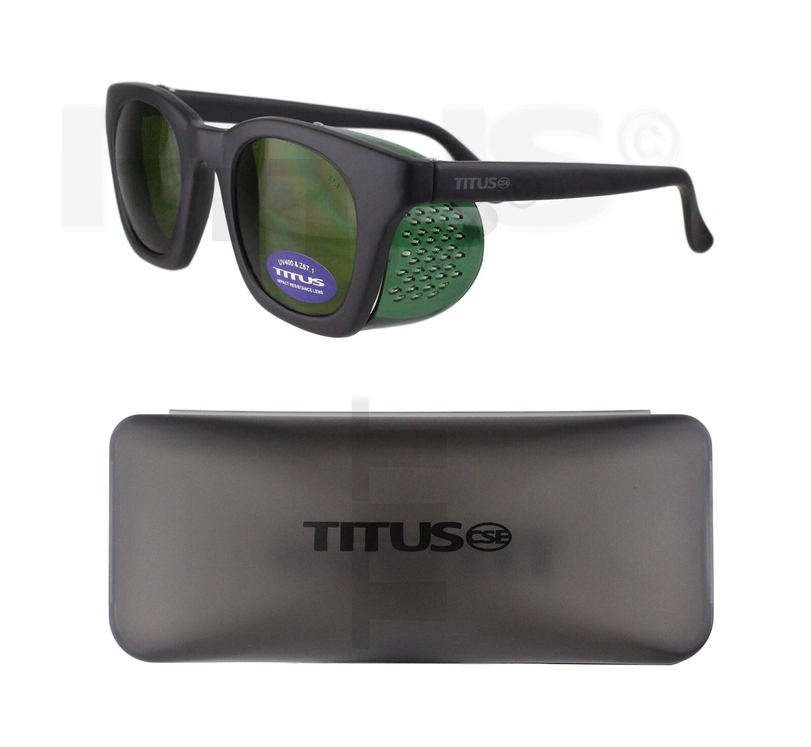 Titus Retro Style Safety Welding Glasses Goggles Side Shields Z87 ANSI IR #5
