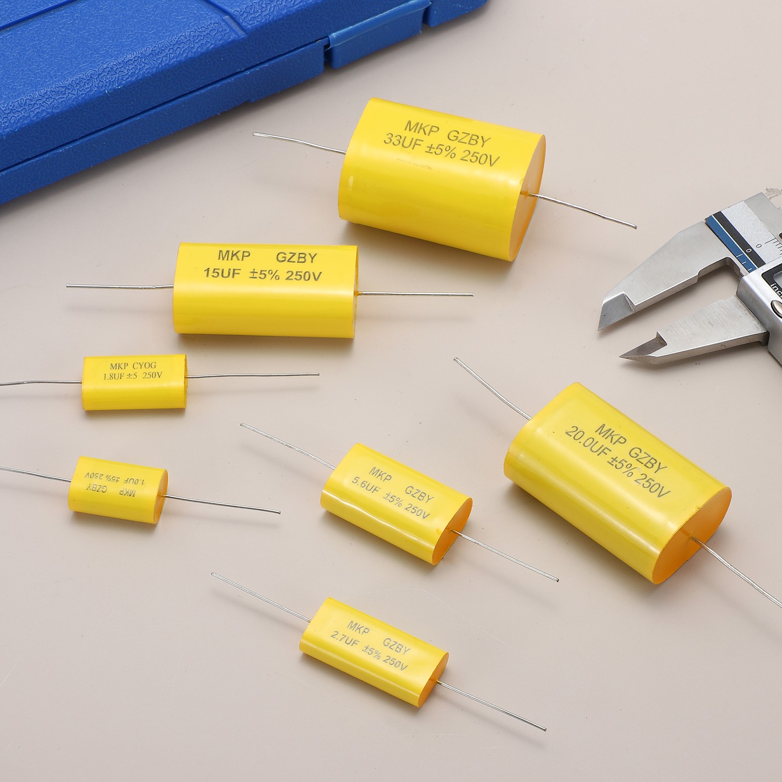 4Pcs 2.2uF Frequency Divider Capacitor, 250V MKP Film Capacitor