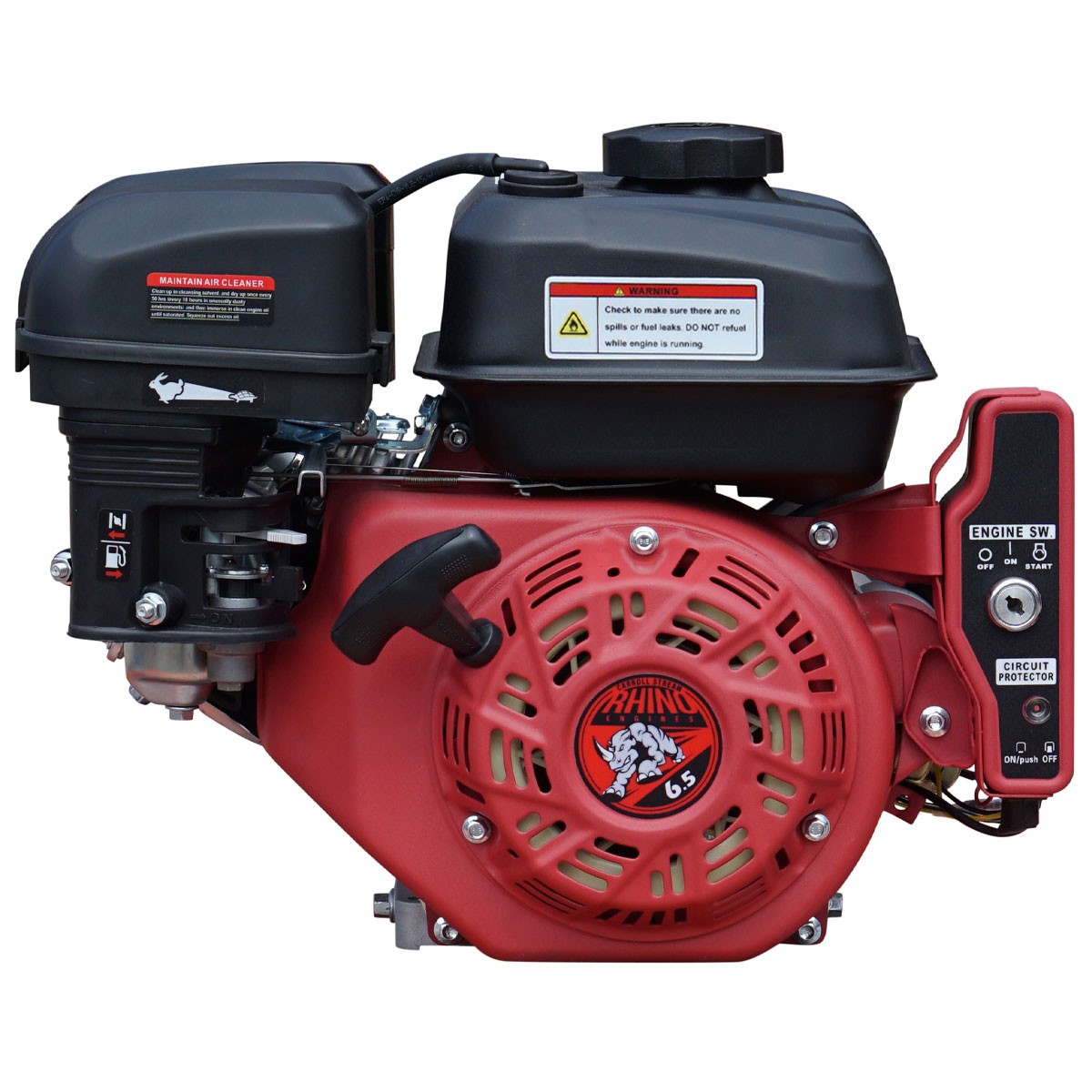 New, OPEN BOX- 6.5HP Gas Engine Electric Start 212cc Side Shaft Carroll Stream