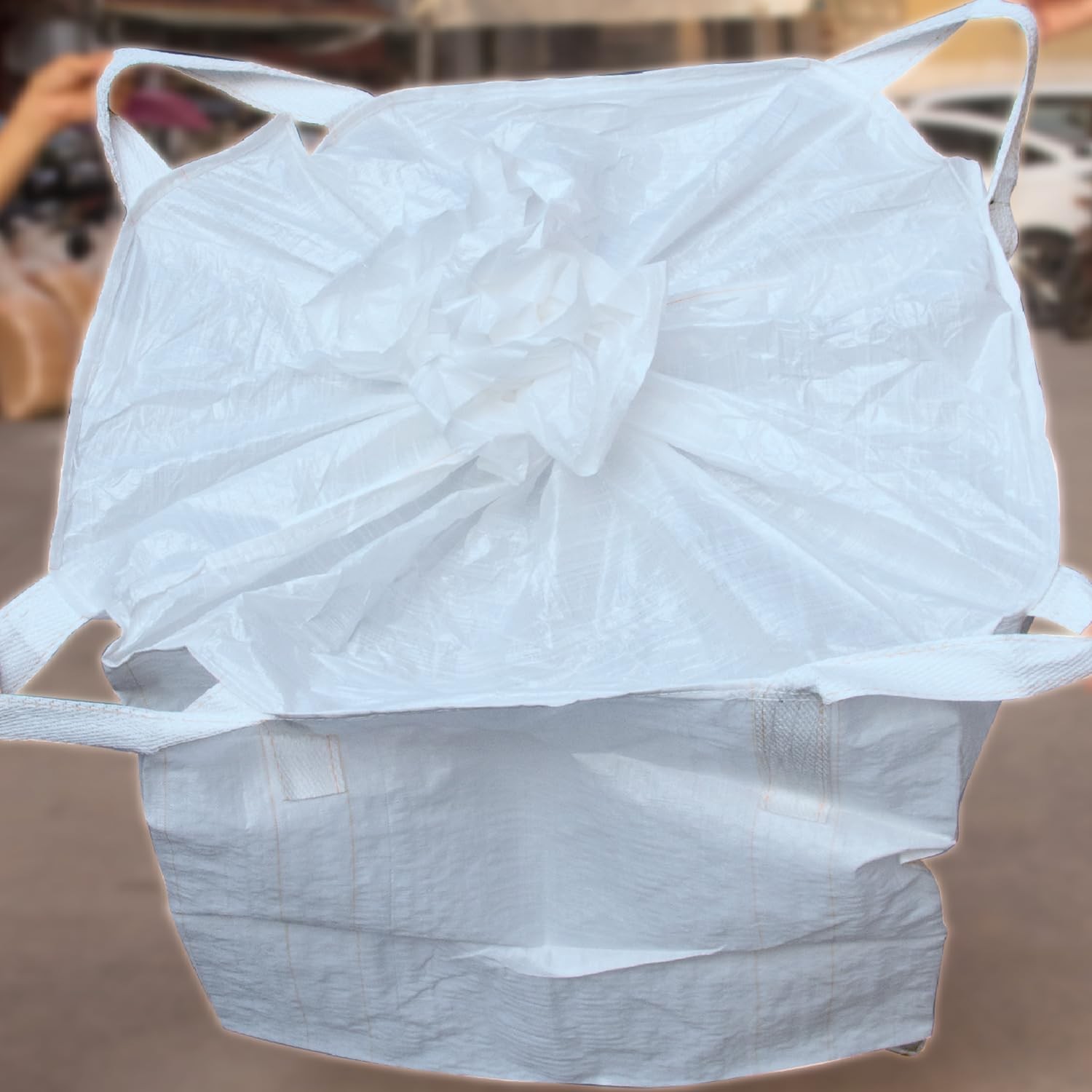 10 Pack FIBC Bulk Bag, 1 One Ton Bag, 35″ L x 35″ W x 43″ H, 2200lbs SWL, Duf…
