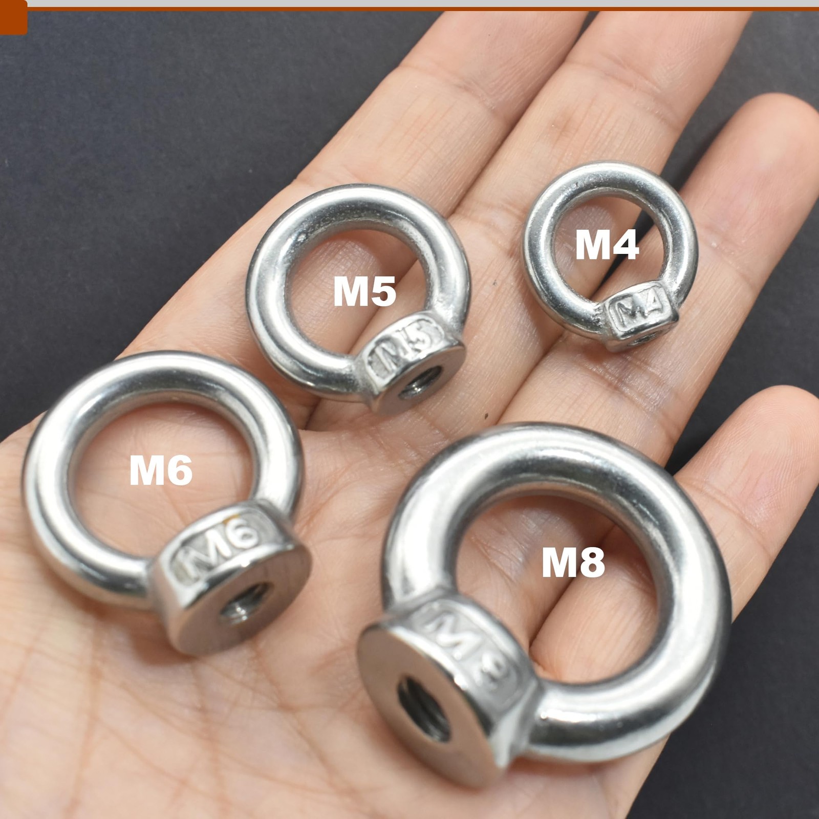 Floyutin M5 3/16″ EyeNut Stainless Lifting Eye Nuts Thread Ring Shoulder for …