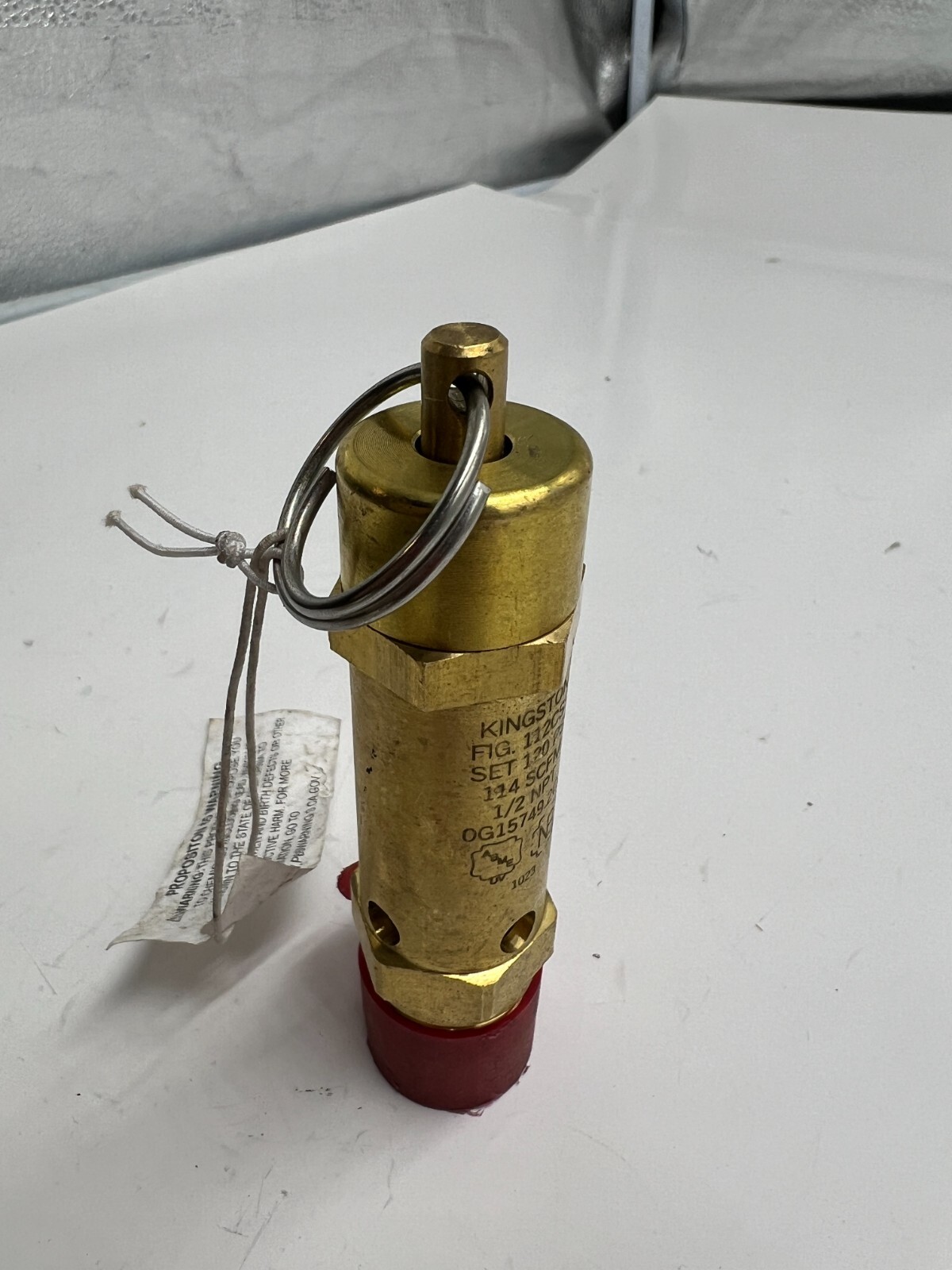 Kingston FIG. 112CSS 1/2NPT Pressure Relief Safety Valve 0G15749.2CL, Brass