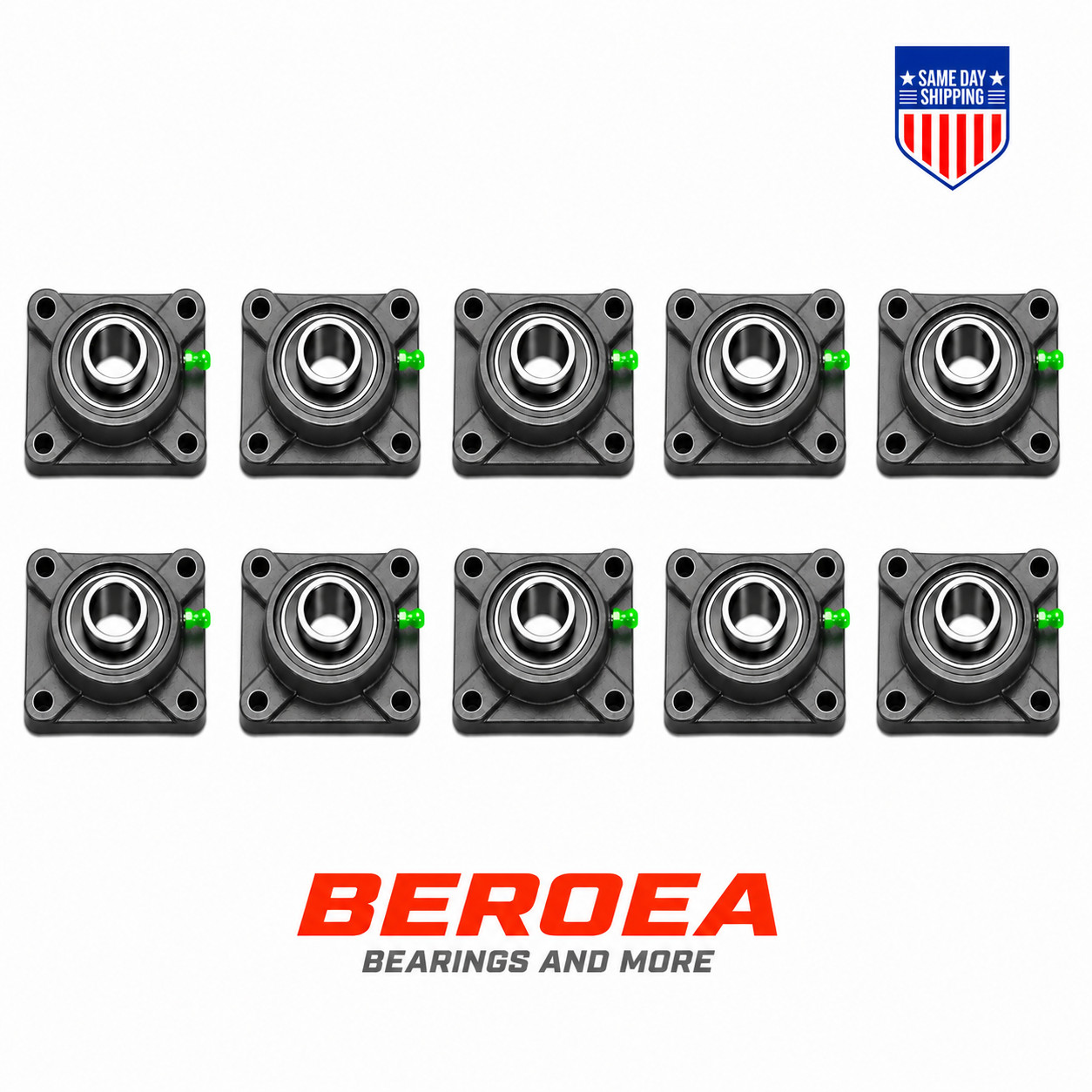 UCF205-16 Flange Bearing 1″ Bore 4-Bolt Self-Aligning 10Pcs