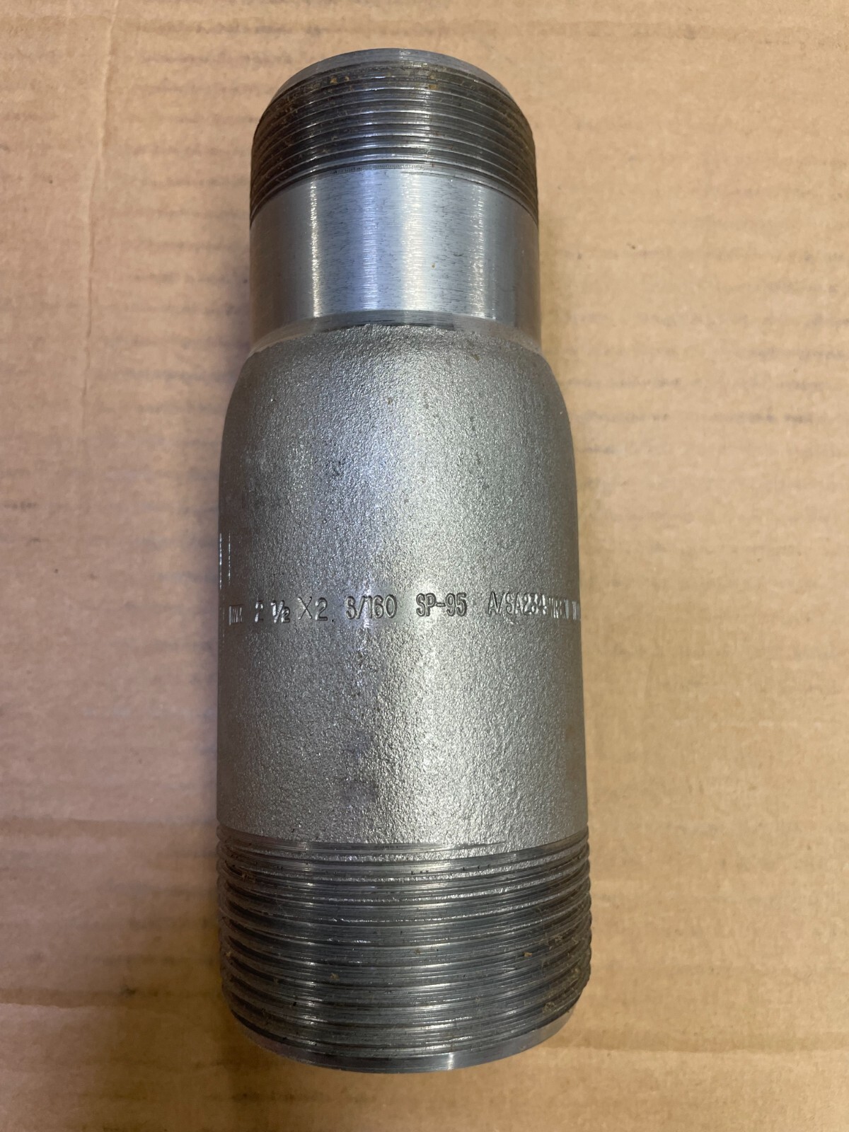 SWAGE NIPPLE 2-1/2″ x 2″ Schedule 160 Concentric Thread Both End A234 WPBN SP95